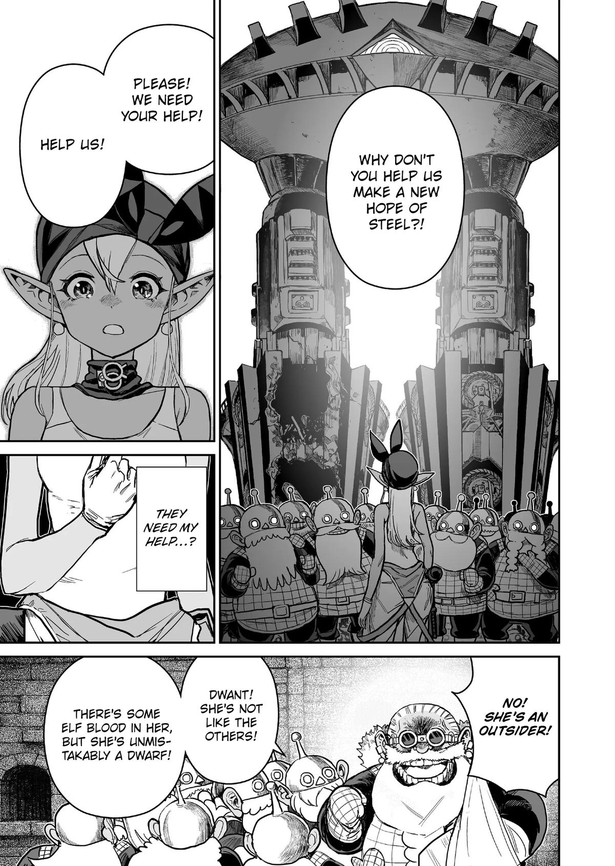 Abandoned: Tsuyosugite Buki ga Kowareru Yuusha to Buki Shokunin no Elf Chap 16 - Next Chap 17