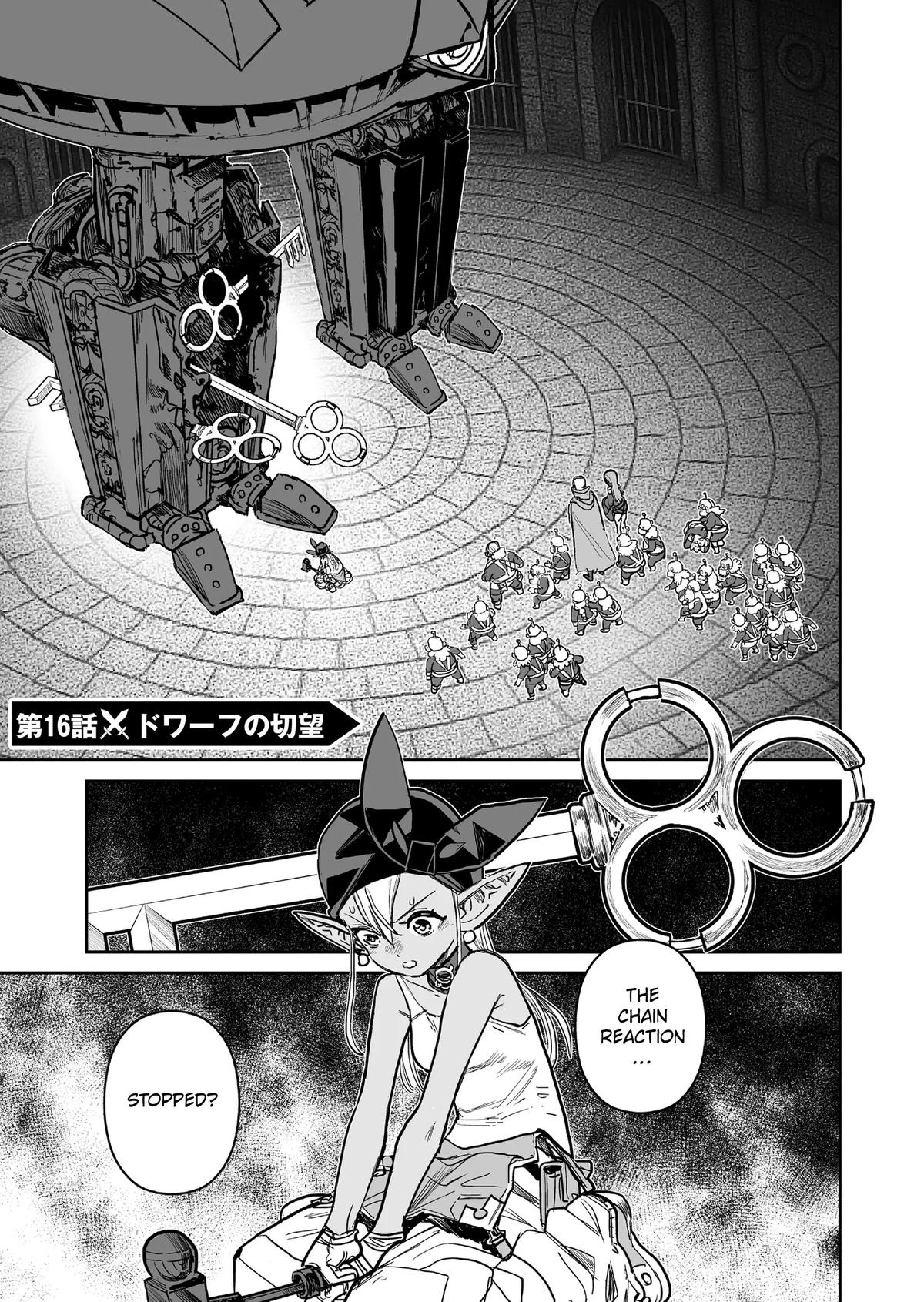 Abandoned: Tsuyosugite Buki ga Kowareru Yuusha to Buki Shokunin no Elf Chap 16 - Next Chap 17
