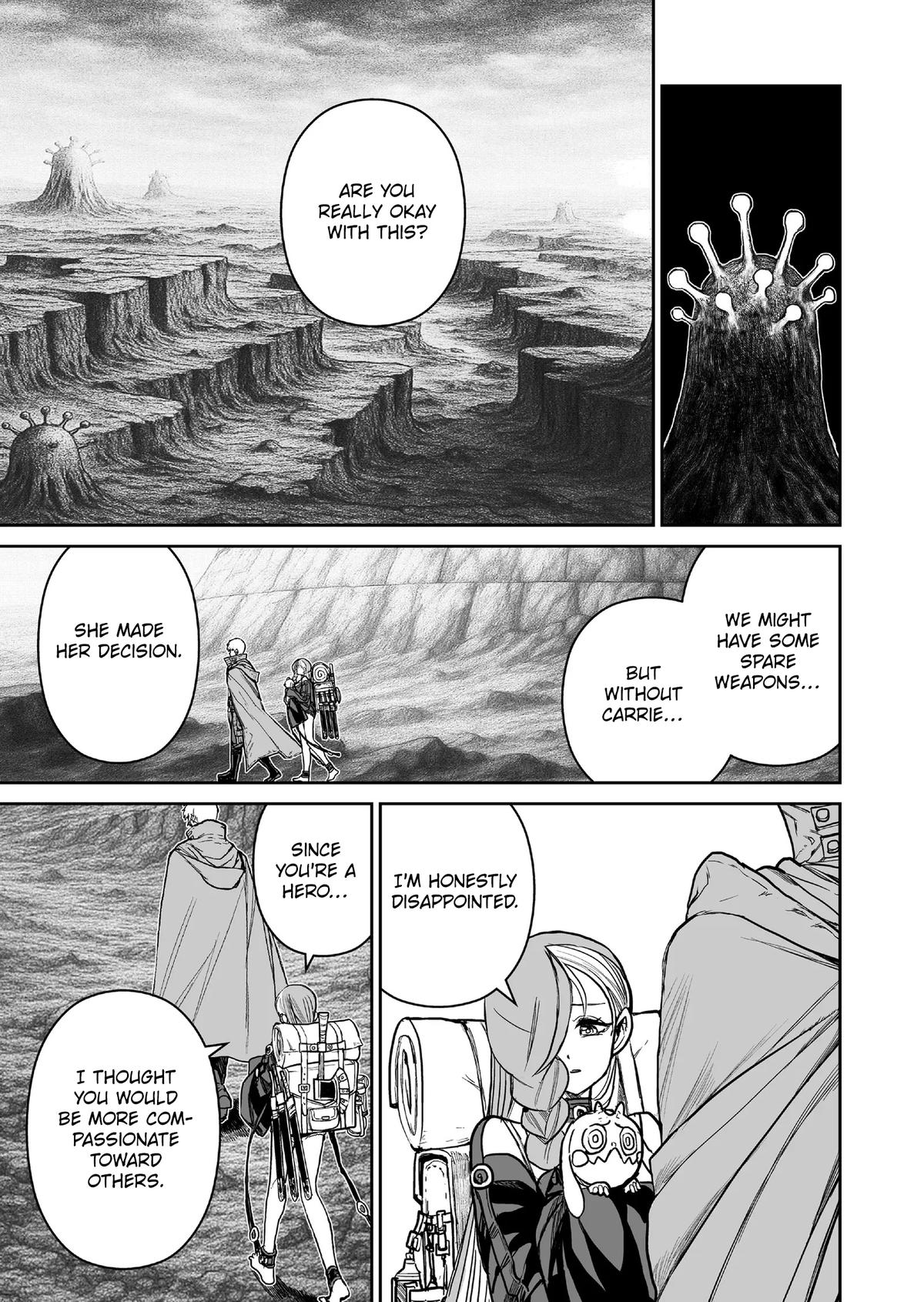 Abandoned: Tsuyosugite Buki ga Kowareru Yuusha to Buki Shokunin no Elf Chap 16 - Next Chap 17