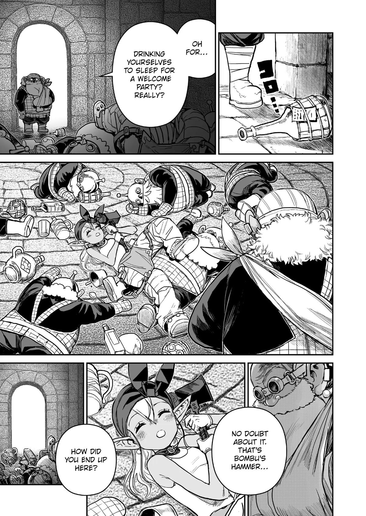Abandoned: Tsuyosugite Buki ga Kowareru Yuusha to Buki Shokunin no Elf Chap 16 - Next Chap 17