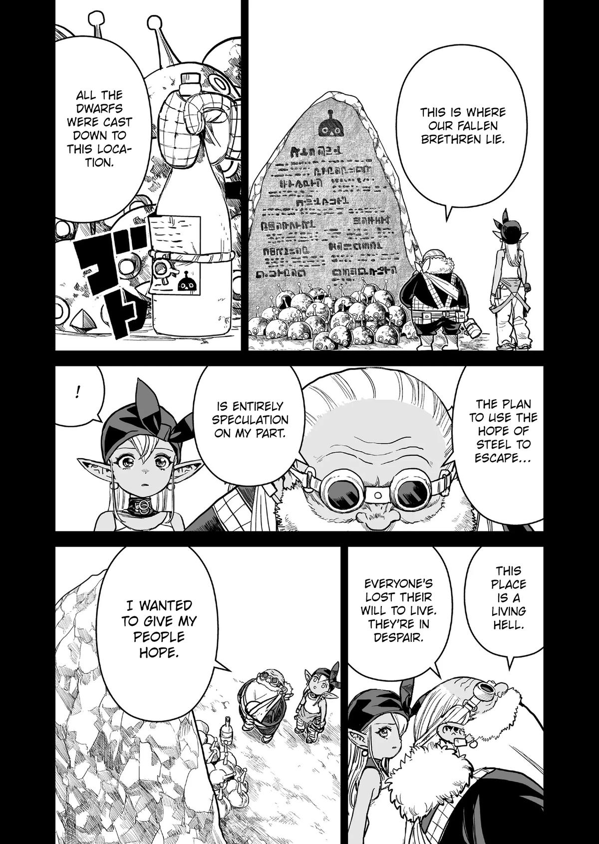 Abandoned: Tsuyosugite Buki ga Kowareru Yuusha to Buki Shokunin no Elf Chap 18 - Next Chap 19