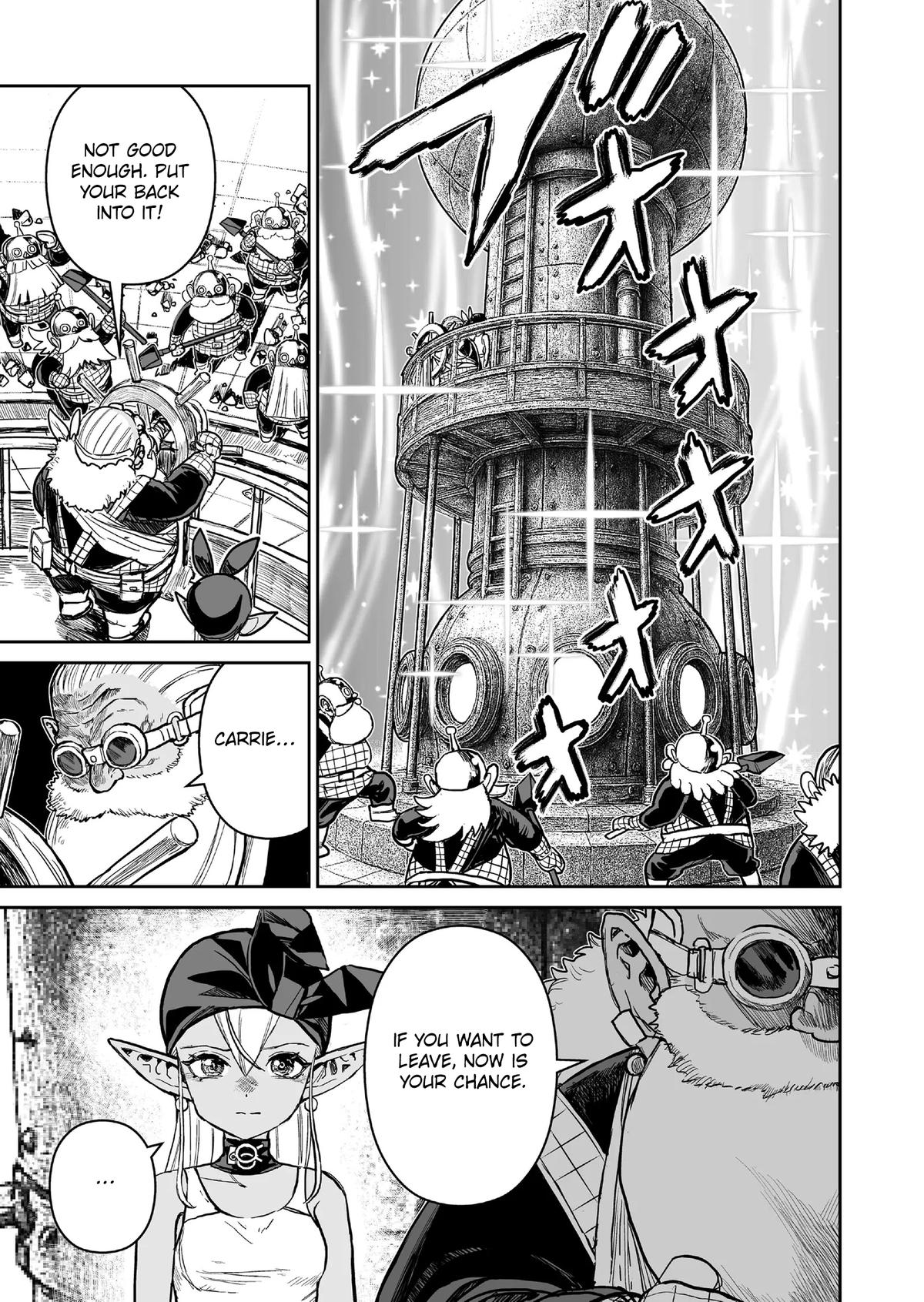 Abandoned: Tsuyosugite Buki ga Kowareru Yuusha to Buki Shokunin no Elf Chap 18 - Next Chap 19