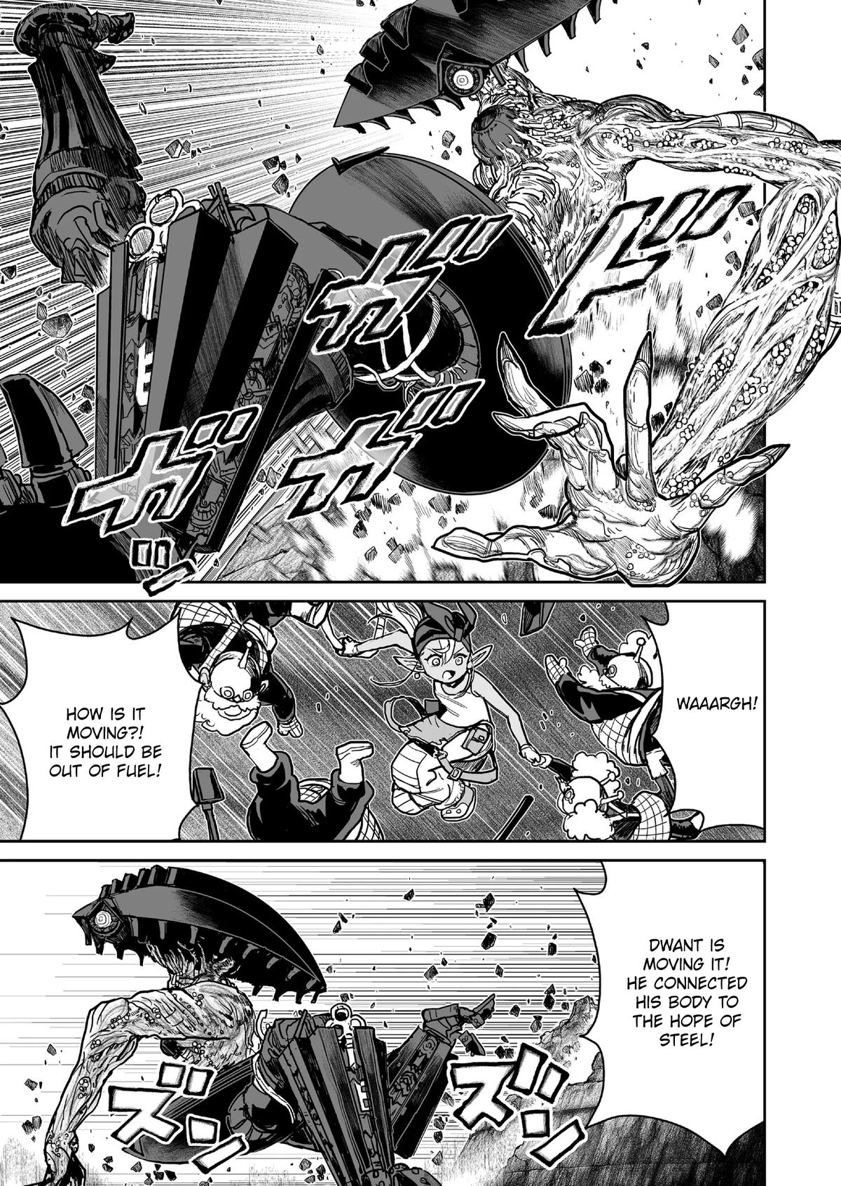 Abandoned: Tsuyosugite Buki ga Kowareru Yuusha to Buki Shokunin no Elf Chap 19 - Next Chap 20