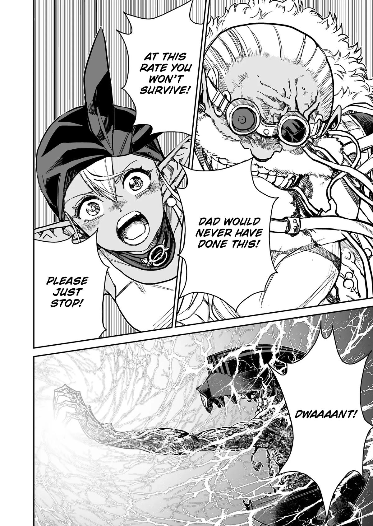 Abandoned: Tsuyosugite Buki ga Kowareru Yuusha to Buki Shokunin no Elf Chap 19 - Next Chap 20