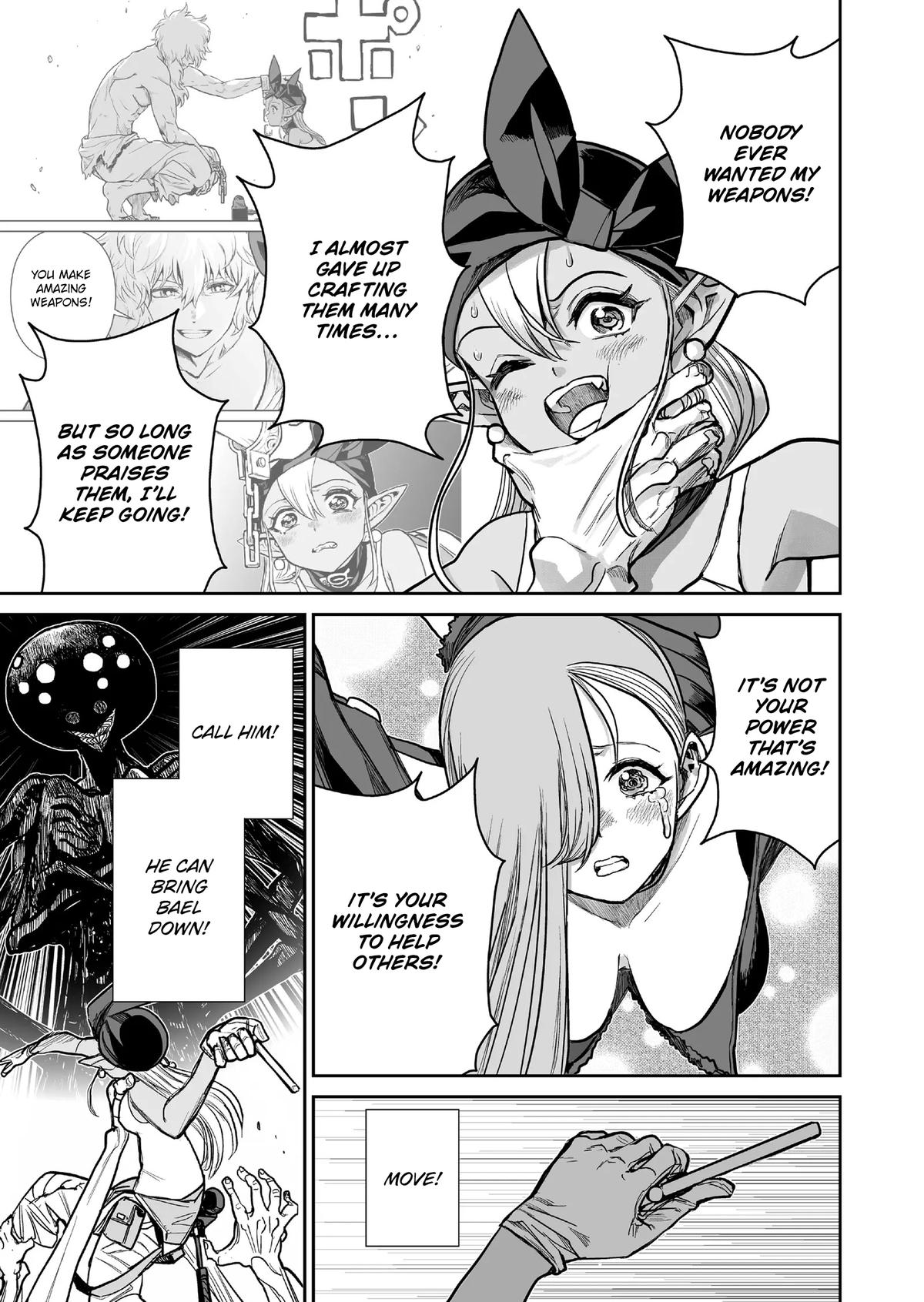 Abandoned: Tsuyosugite Buki ga Kowareru Yuusha to Buki Shokunin no Elf Chap 10 - Next Chap 11