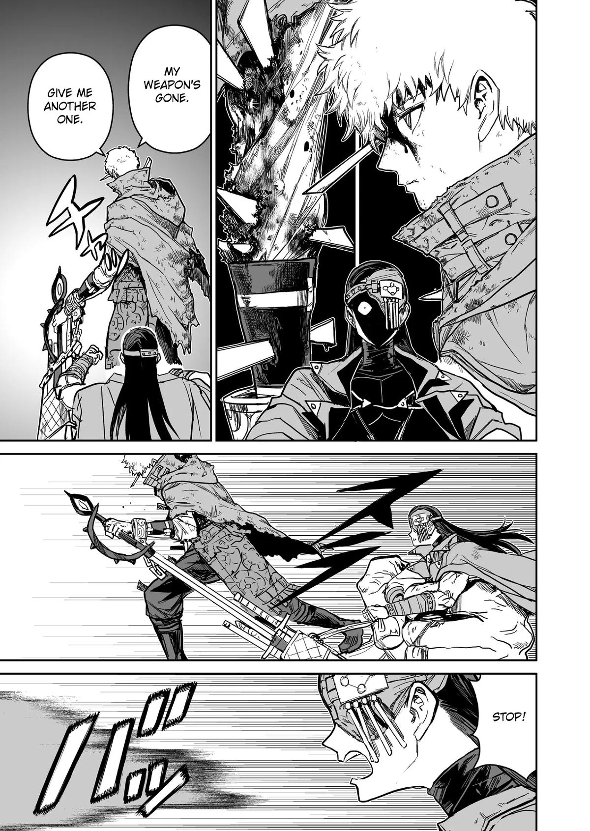 Abandoned: Tsuyosugite Buki ga Kowareru Yuusha to Buki Shokunin no Elf Chap 12 - Next Chap 13