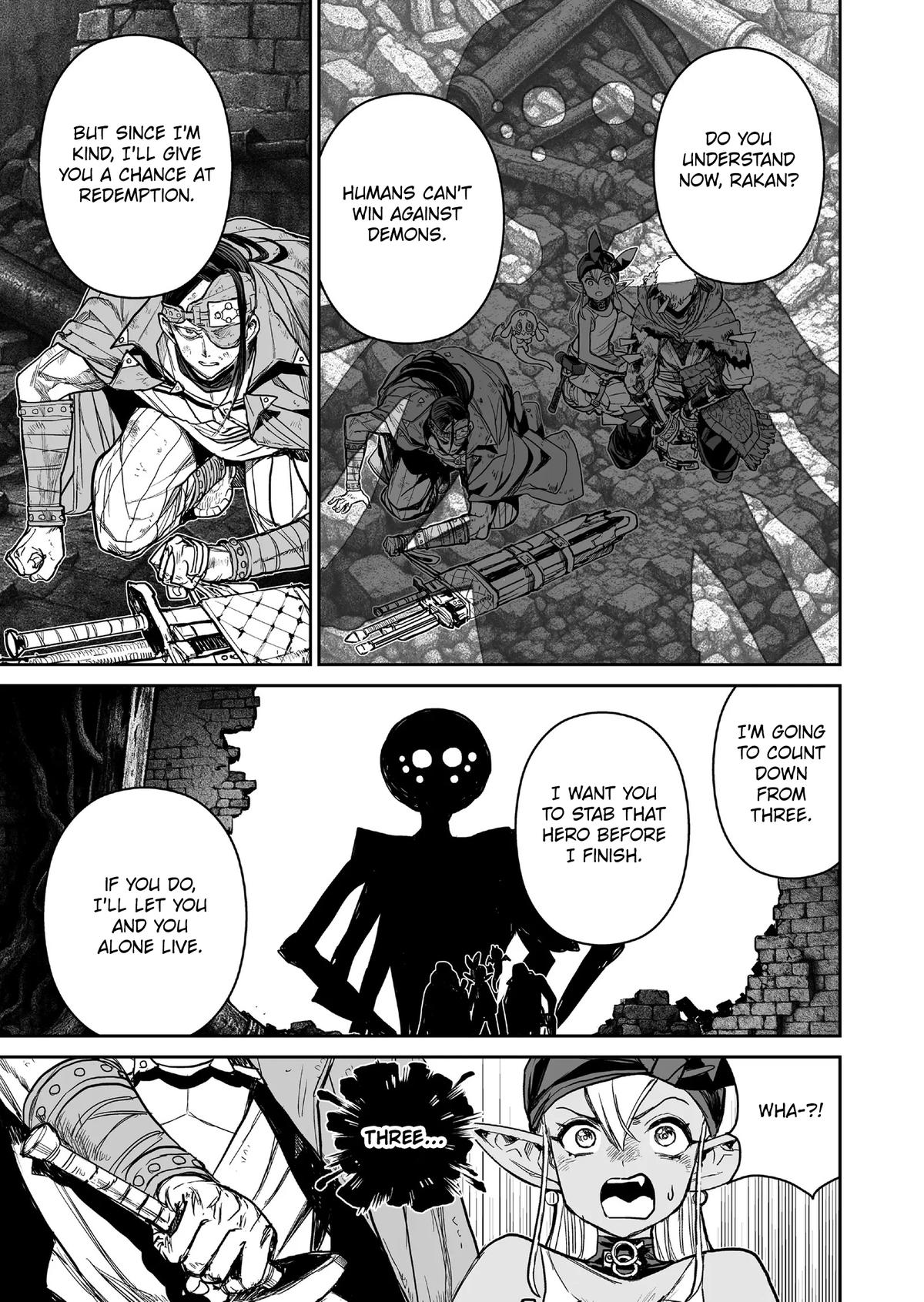 Abandoned: Tsuyosugite Buki ga Kowareru Yuusha to Buki Shokunin no Elf Chap 12 - Next Chap 13
