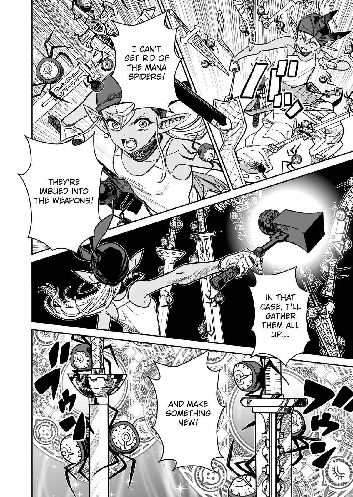 Abandoned: Tsuyosugite Buki ga Kowareru Yuusha to Buki Shokunin no Elf Chap 12 - Next Chap 13