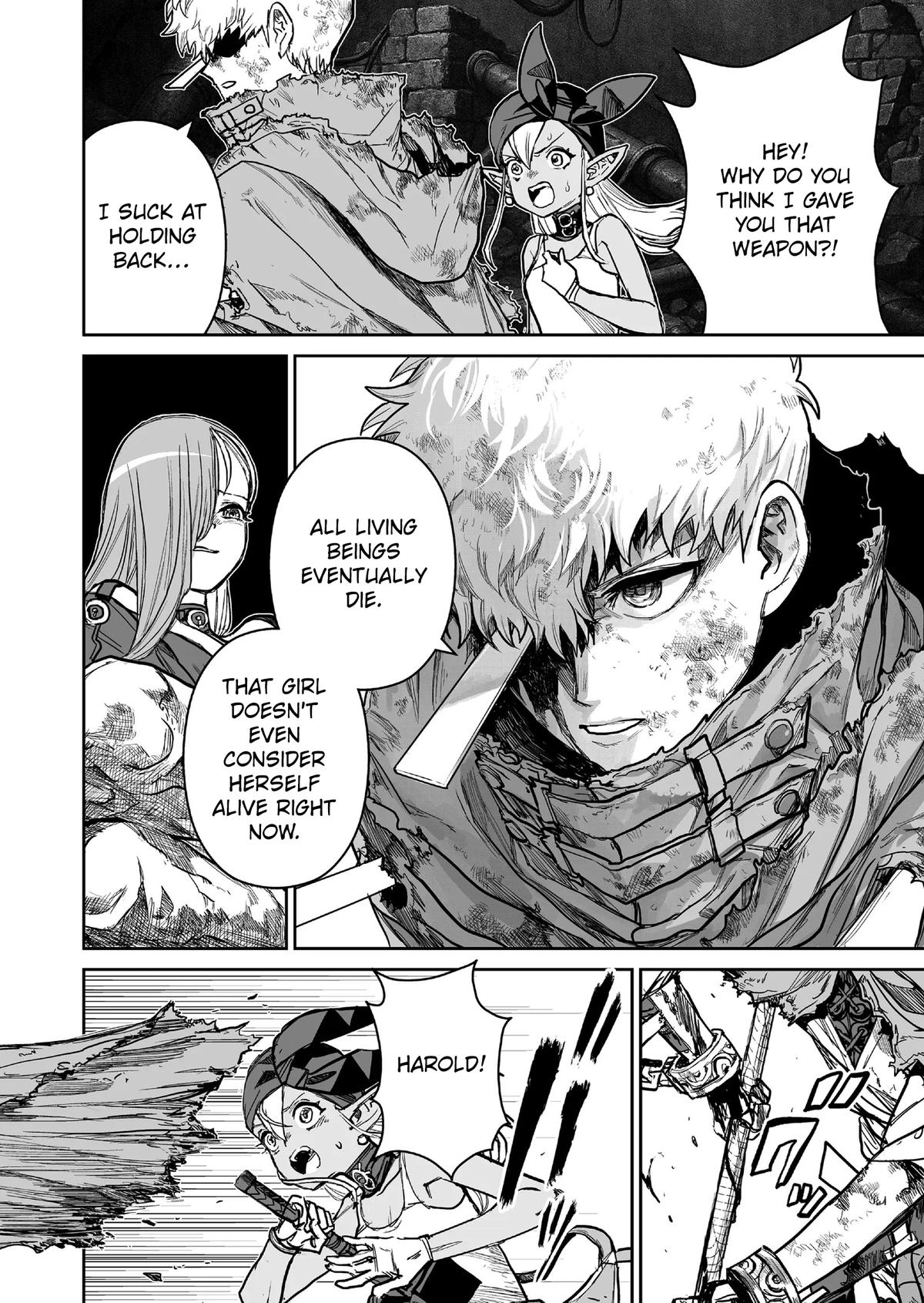 Abandoned: Tsuyosugite Buki ga Kowareru Yuusha to Buki Shokunin no Elf Chap 13 - Next Chap 14