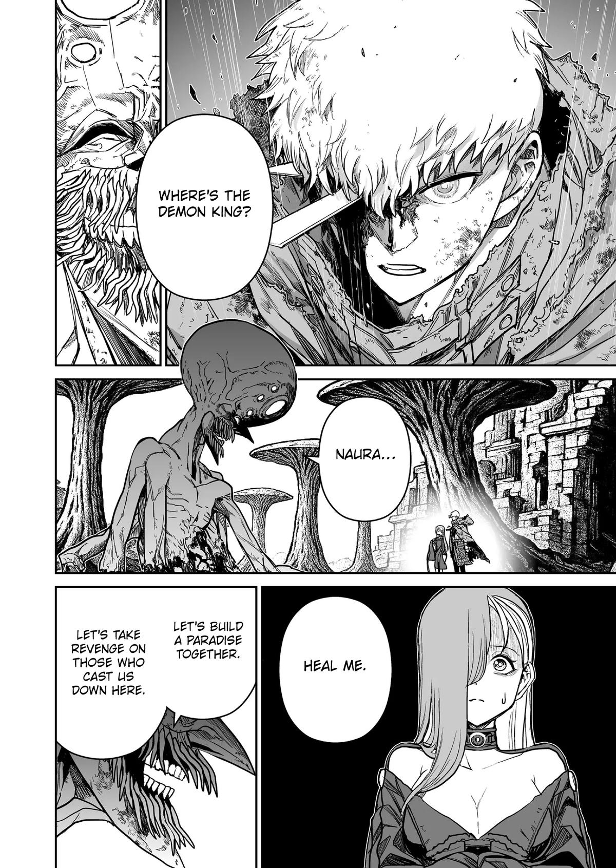 Abandoned: Tsuyosugite Buki ga Kowareru Yuusha to Buki Shokunin no Elf Chap 13 - Next Chap 14