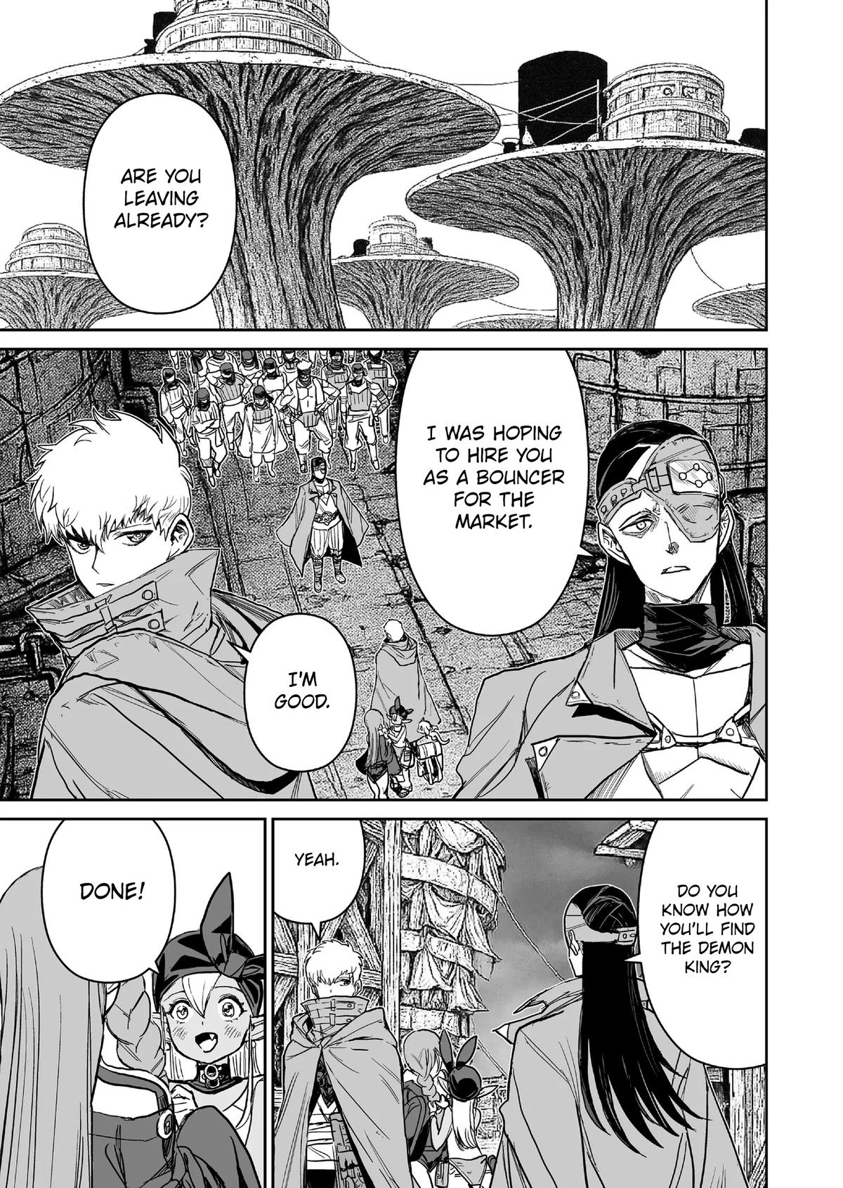 Abandoned: Tsuyosugite Buki ga Kowareru Yuusha to Buki Shokunin no Elf Chap 13 - Next Chap 14