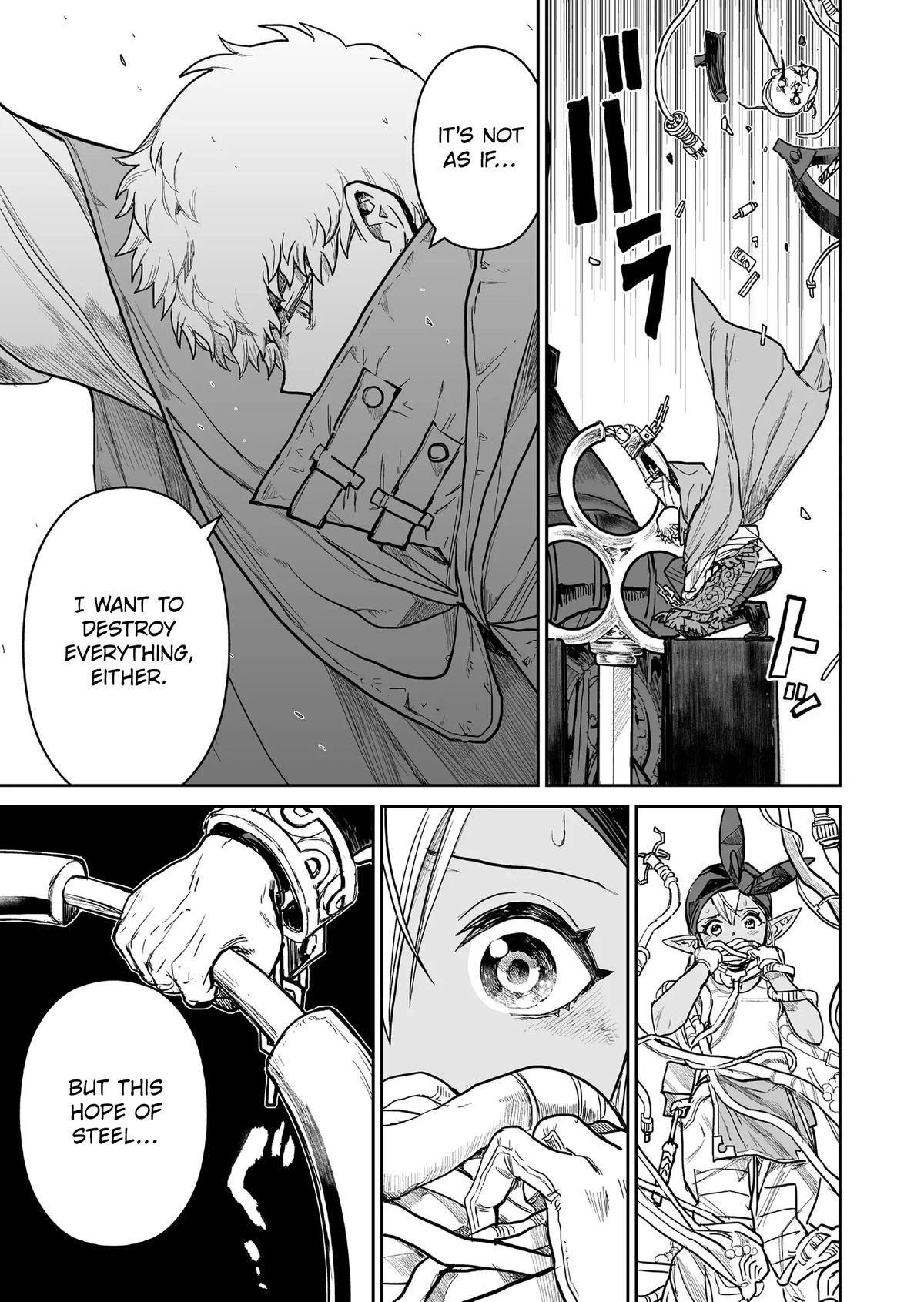 Abandoned: Tsuyosugite Buki ga Kowareru Yuusha to Buki Shokunin no Elf Chap 20 - Next Chap 21