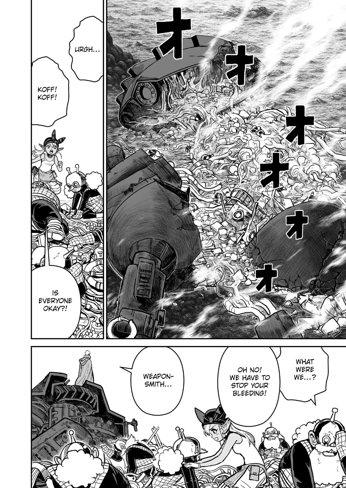 Abandoned: Tsuyosugite Buki ga Kowareru Yuusha to Buki Shokunin no Elf Chap 20 - Next Chap 21