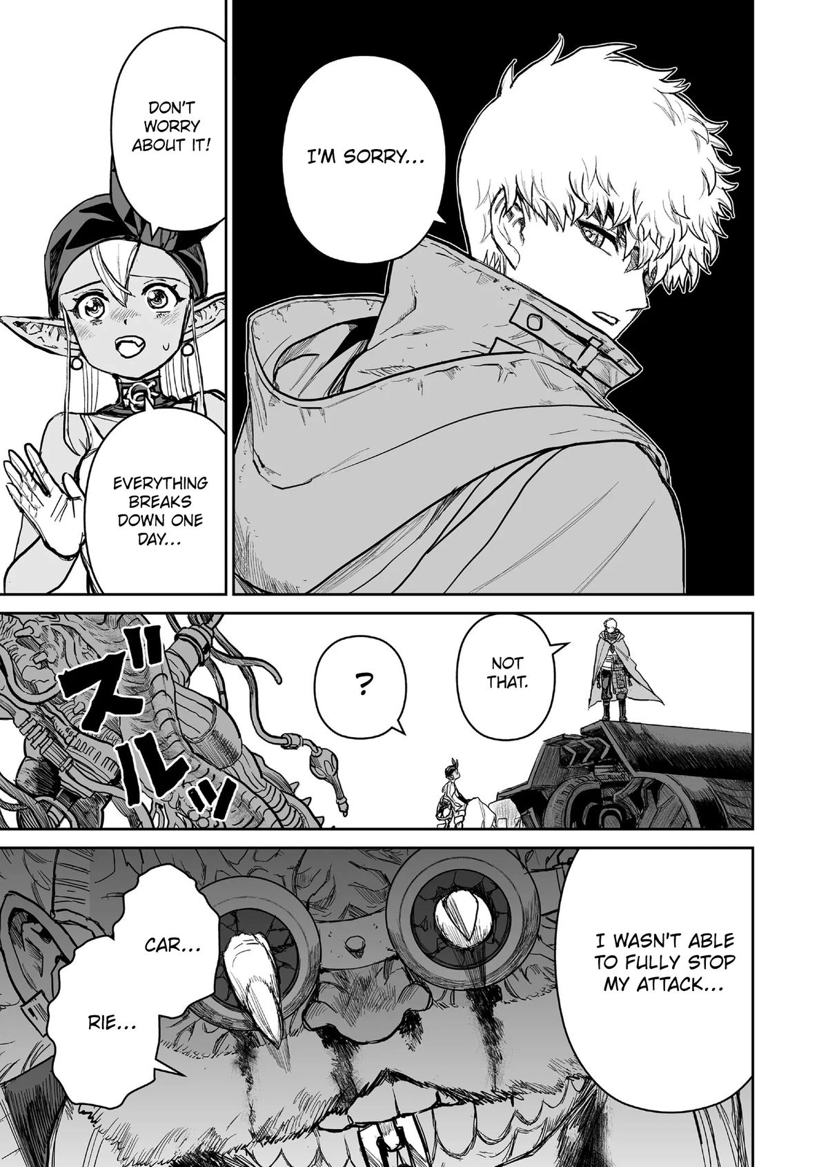 Abandoned: Tsuyosugite Buki ga Kowareru Yuusha to Buki Shokunin no Elf Chap 20 - Next Chap 21