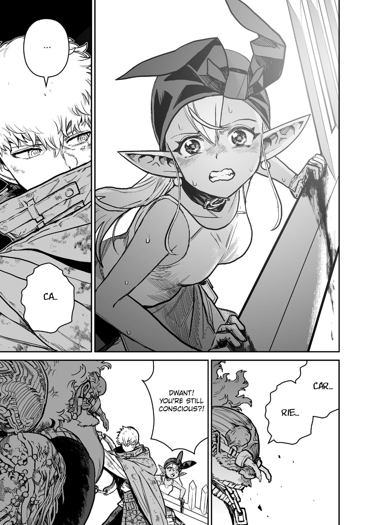 Abandoned: Tsuyosugite Buki ga Kowareru Yuusha to Buki Shokunin no Elf Chap 21 - Next Chap 22