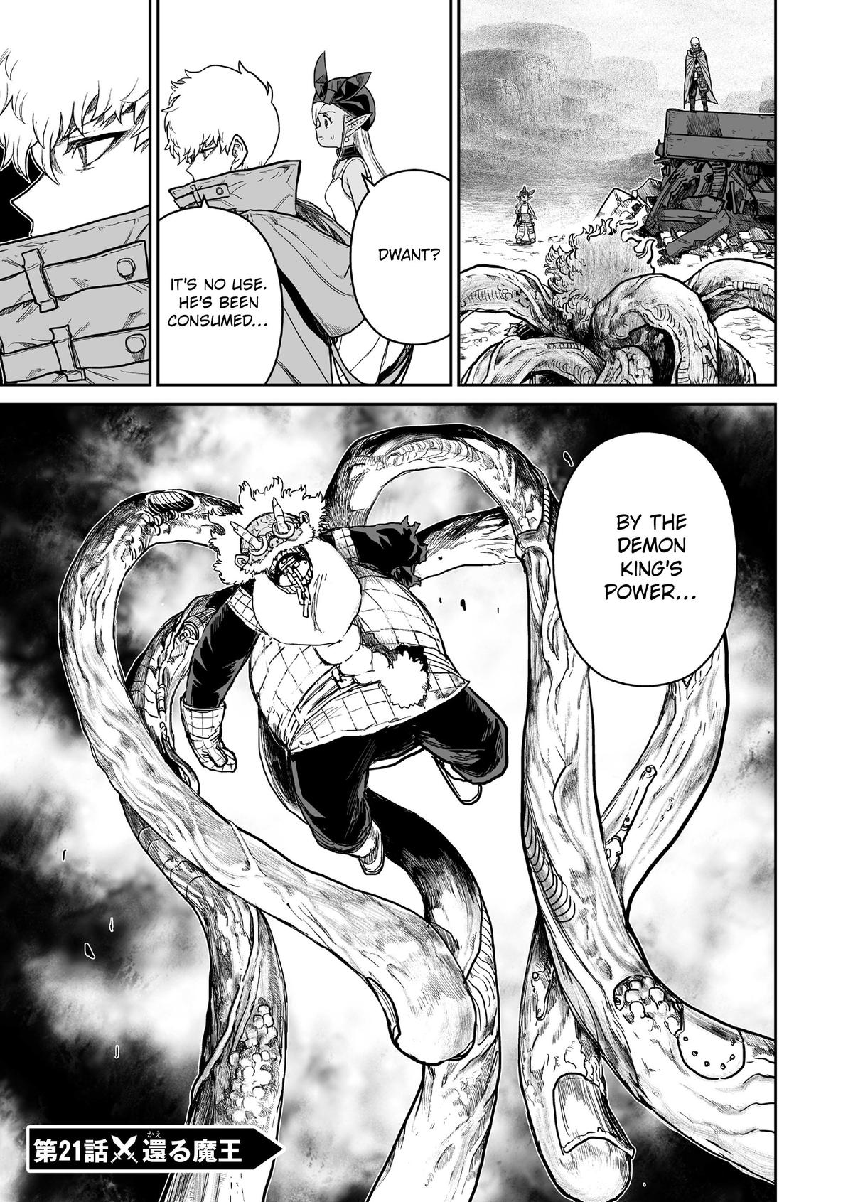 Abandoned: Tsuyosugite Buki ga Kowareru Yuusha to Buki Shokunin no Elf Chap 21 - Next Chap 22