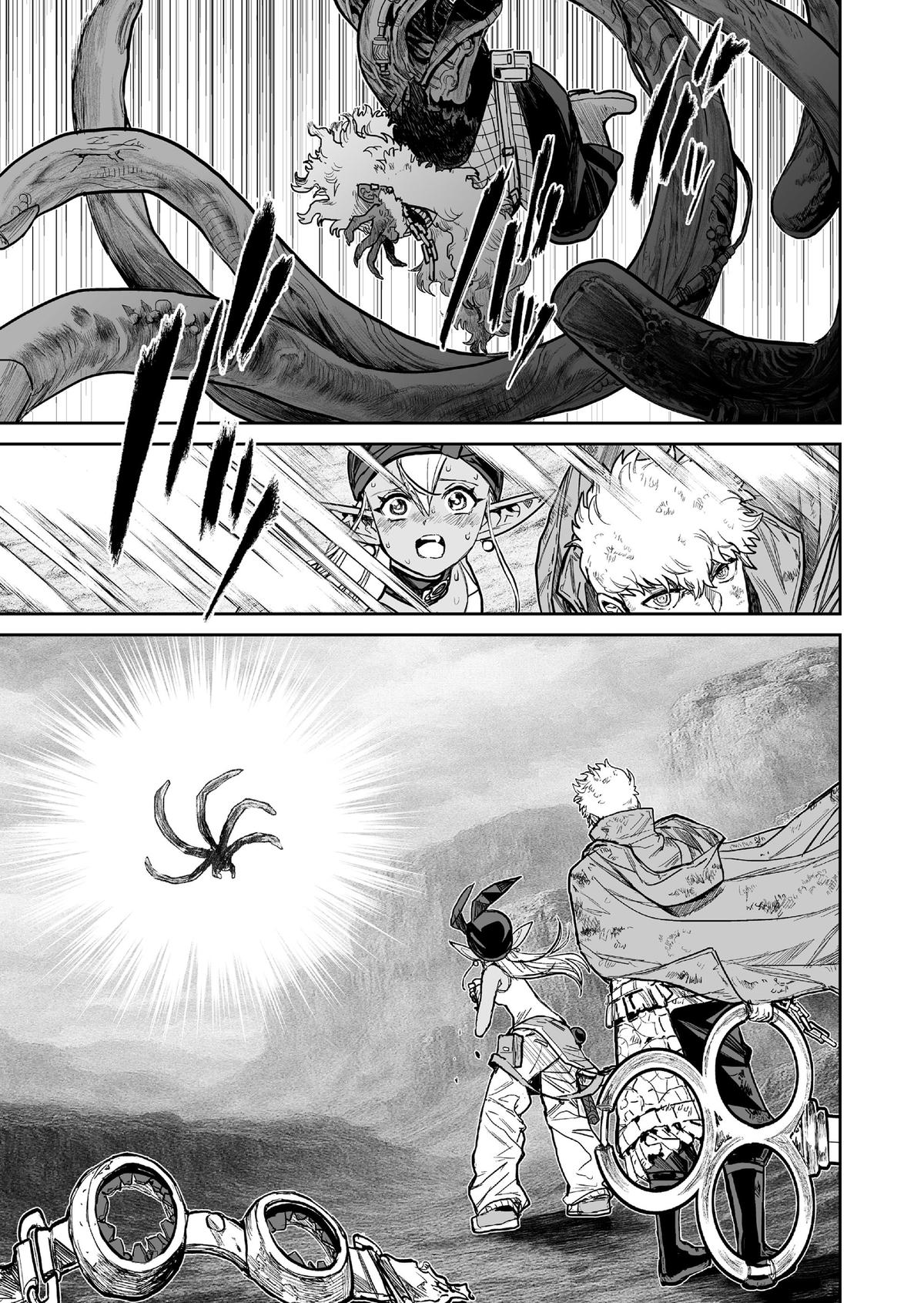 Abandoned: Tsuyosugite Buki ga Kowareru Yuusha to Buki Shokunin no Elf Chap 21 - Next Chap 22