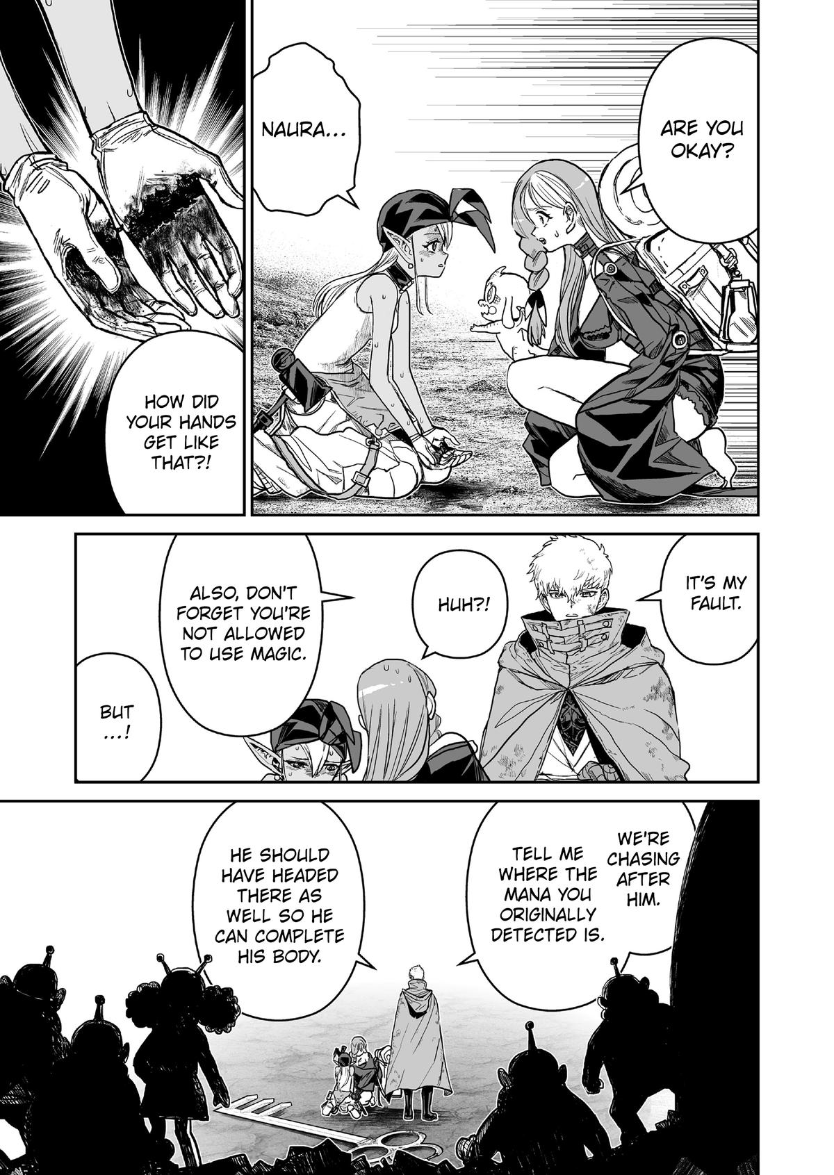 Abandoned: Tsuyosugite Buki ga Kowareru Yuusha to Buki Shokunin no Elf Chap 22 - Next Chap 23