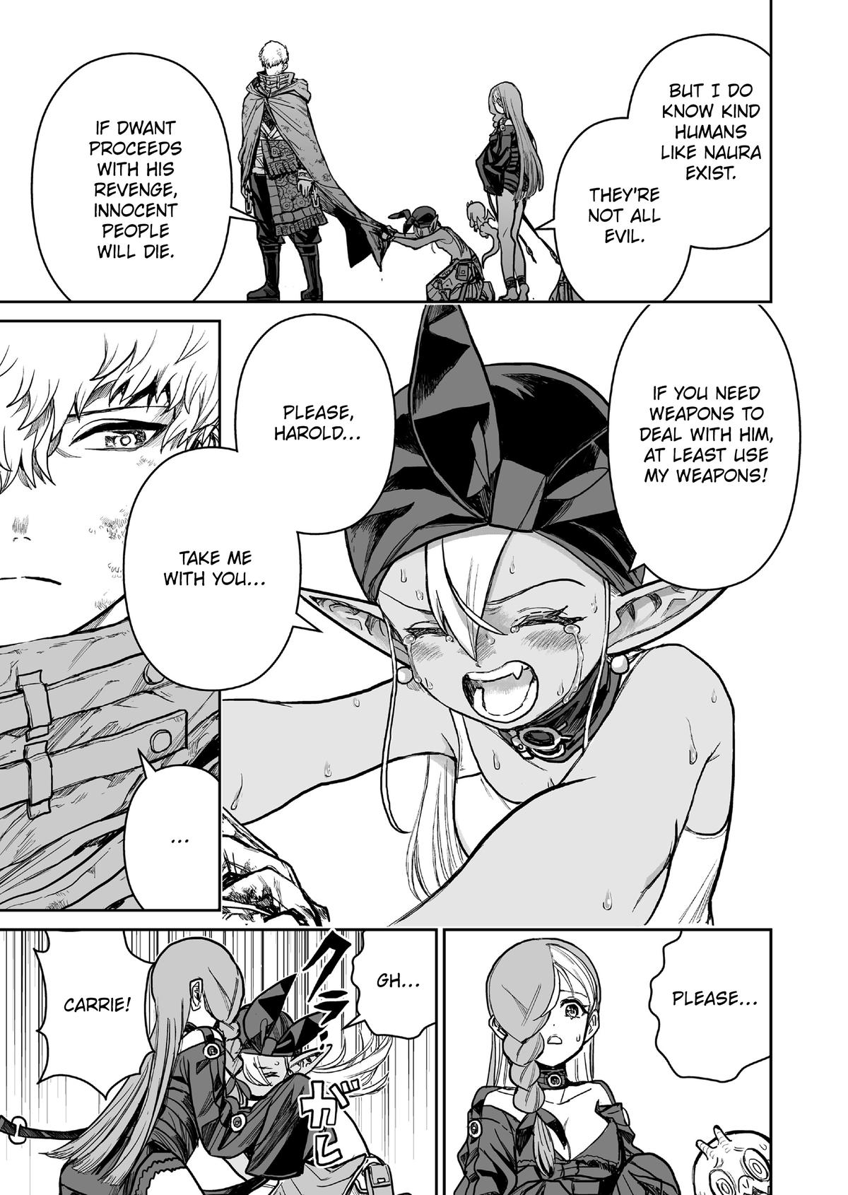 Abandoned: Tsuyosugite Buki ga Kowareru Yuusha to Buki Shokunin no Elf Chap 22 - Next Chap 23