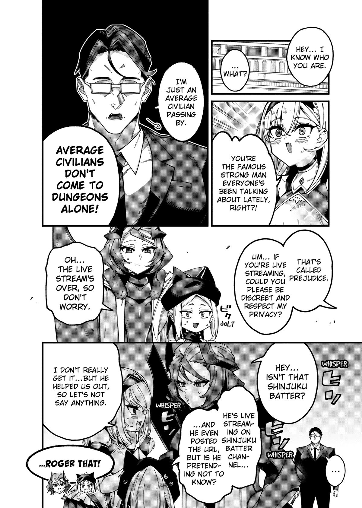 Jimi na Ojisan, Jitsu wa Eiyuu deshita. Jikaku ga Nai Mama Musou shitetara, Mei no Dungeon Haishin de Sarasareteta you desu Chap 5 - Next Chap 6