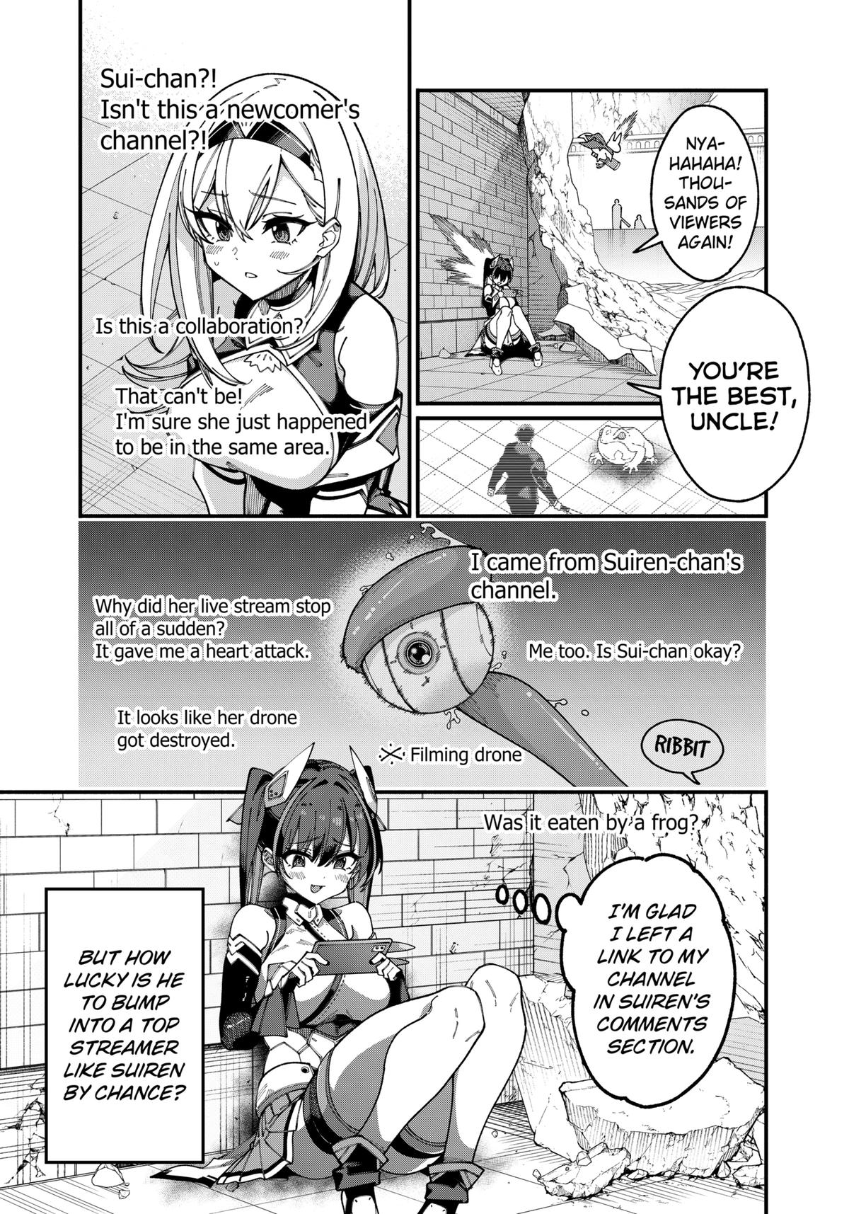 Jimi na Ojisan, Jitsu wa Eiyuu deshita. Jikaku ga Nai Mama Musou shitetara, Mei no Dungeon Haishin de Sarasareteta you desu Chap 5 - Next Chap 6