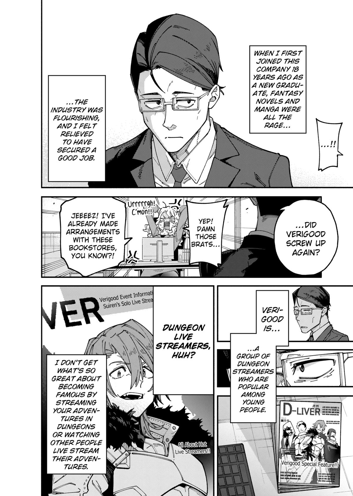 Jimi na Ojisan, Jitsu wa Eiyuu deshita. Jikaku ga Nai Mama Musou shitetara, Mei no Dungeon Haishin de Sarasareteta you desu Chap 1 - Next Chap 2