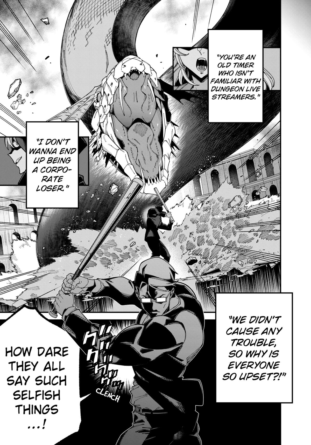 Jimi na Ojisan, Jitsu wa Eiyuu deshita. Jikaku ga Nai Mama Musou shitetara, Mei no Dungeon Haishin de Sarasareteta you desu Chap 1 - Next Chap 2