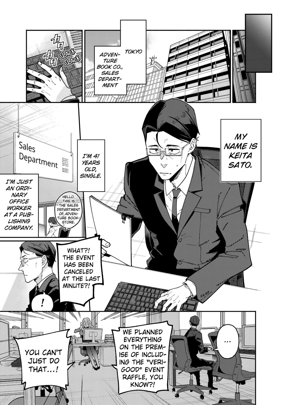 Jimi na Ojisan, Jitsu wa Eiyuu deshita. Jikaku ga Nai Mama Musou shitetara, Mei no Dungeon Haishin de Sarasareteta you desu Chap 1 - Next Chap 2
