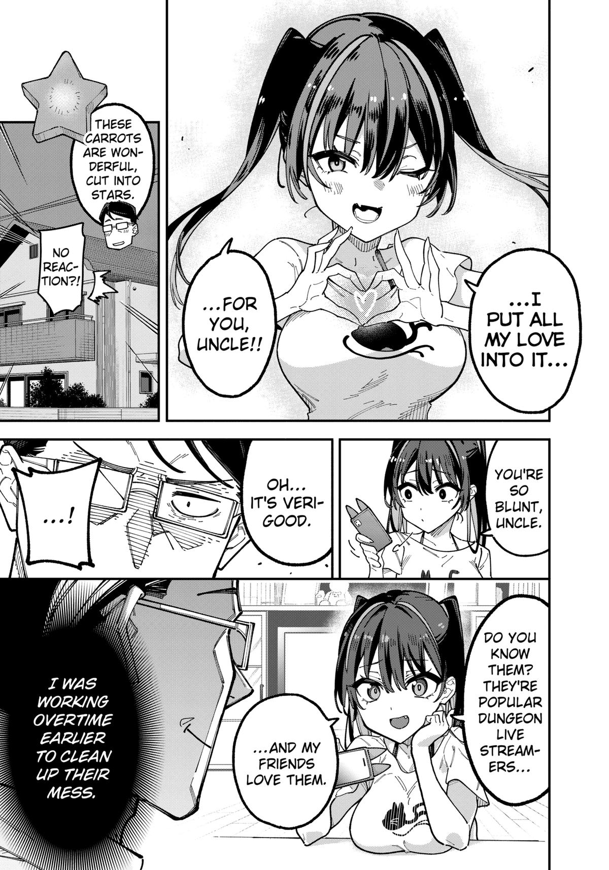 Jimi na Ojisan, Jitsu wa Eiyuu deshita. Jikaku ga Nai Mama Musou shitetara, Mei no Dungeon Haishin de Sarasareteta you desu Chap 1 - Next Chap 2