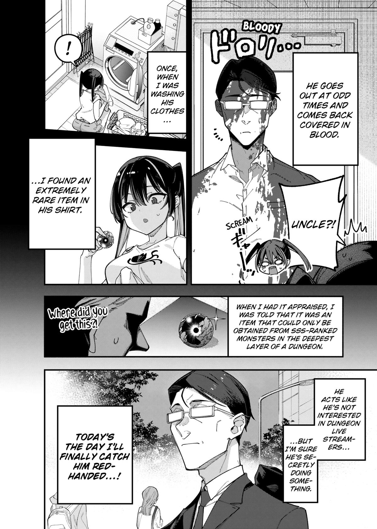 Jimi na Ojisan, Jitsu wa Eiyuu deshita. Jikaku ga Nai Mama Musou shitetara, Mei no Dungeon Haishin de Sarasareteta you desu Chap 1 - Next Chap 2