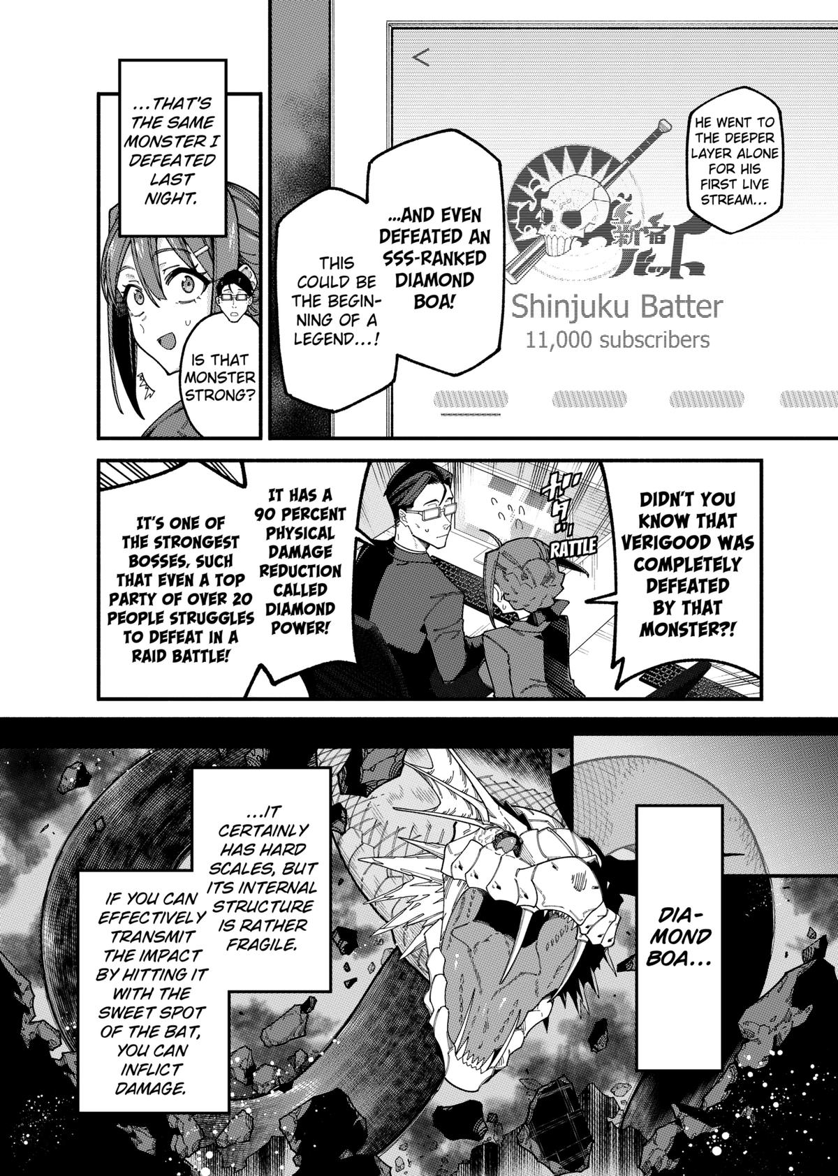 Jimi na Ojisan, Jitsu wa Eiyuu deshita. Jikaku ga Nai Mama Musou shitetara, Mei no Dungeon Haishin de Sarasareteta you desu Chap 3 - Next Chap 4
