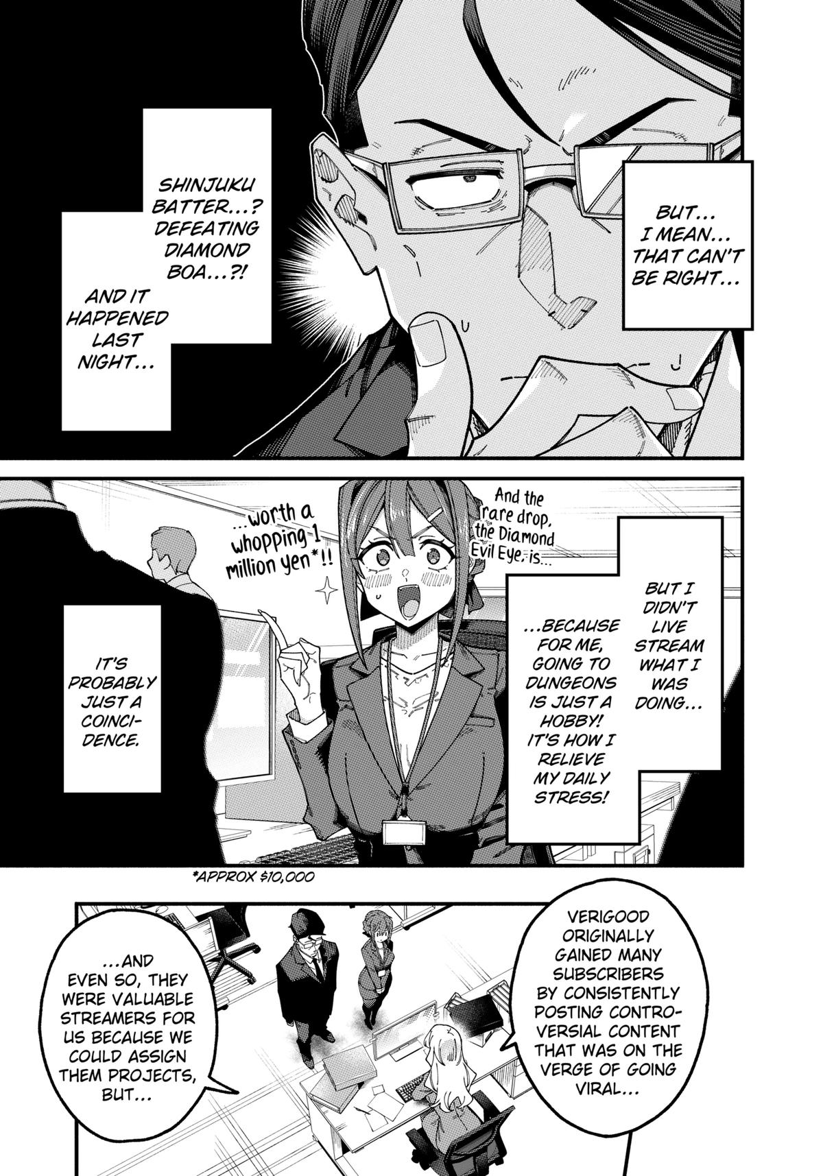 Jimi na Ojisan, Jitsu wa Eiyuu deshita. Jikaku ga Nai Mama Musou shitetara, Mei no Dungeon Haishin de Sarasareteta you desu Chap 3 - Next Chap 4