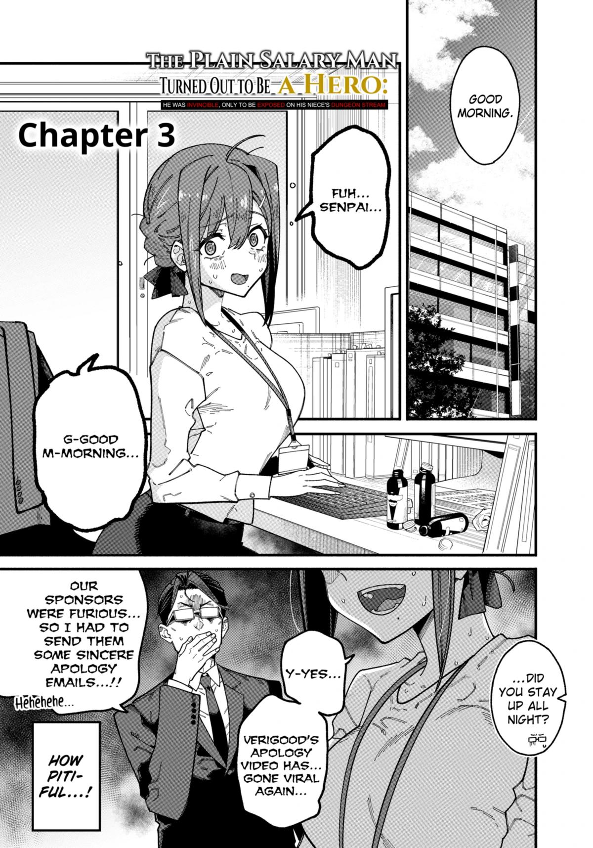 Jimi na Ojisan, Jitsu wa Eiyuu deshita. Jikaku ga Nai Mama Musou shitetara, Mei no Dungeon Haishin de Sarasareteta you desu Chap 3 - Next Chap 4