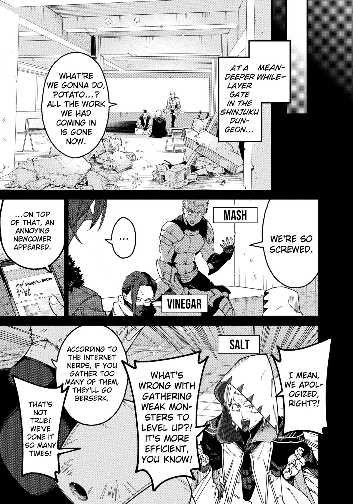 Jimi na Ojisan, Jitsu wa Eiyuu deshita. Jikaku ga Nai Mama Musou shitetara, Mei no Dungeon Haishin de Sarasareteta you desu Chap 3 - Next Chap 4