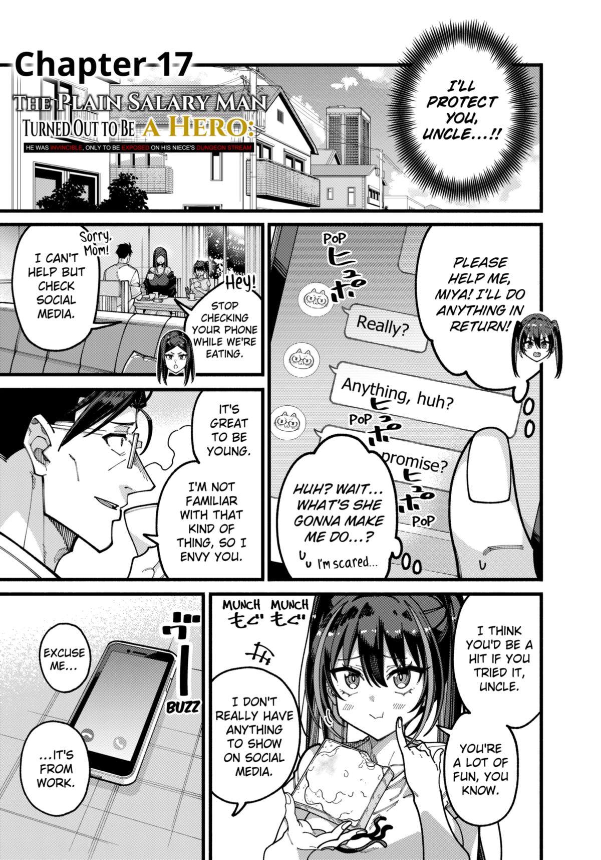 Jimi na Ojisan, Jitsu wa Eiyuu deshita. Jikaku ga Nai Mama Musou shitetara, Mei no Dungeon Haishin de Sarasareteta you desu Chap 17 - Next Chap 18