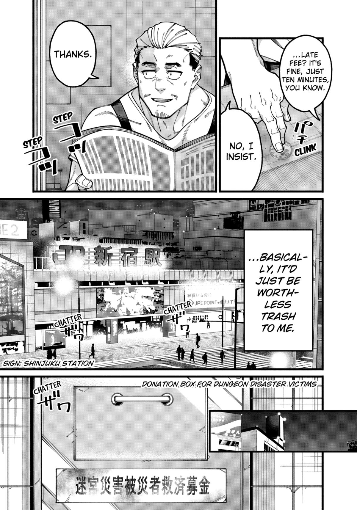Jimi na Ojisan, Jitsu wa Eiyuu deshita. Jikaku ga Nai Mama Musou shitetara, Mei no Dungeon Haishin de Sarasareteta you desu Chap 16 - Next Chap 17