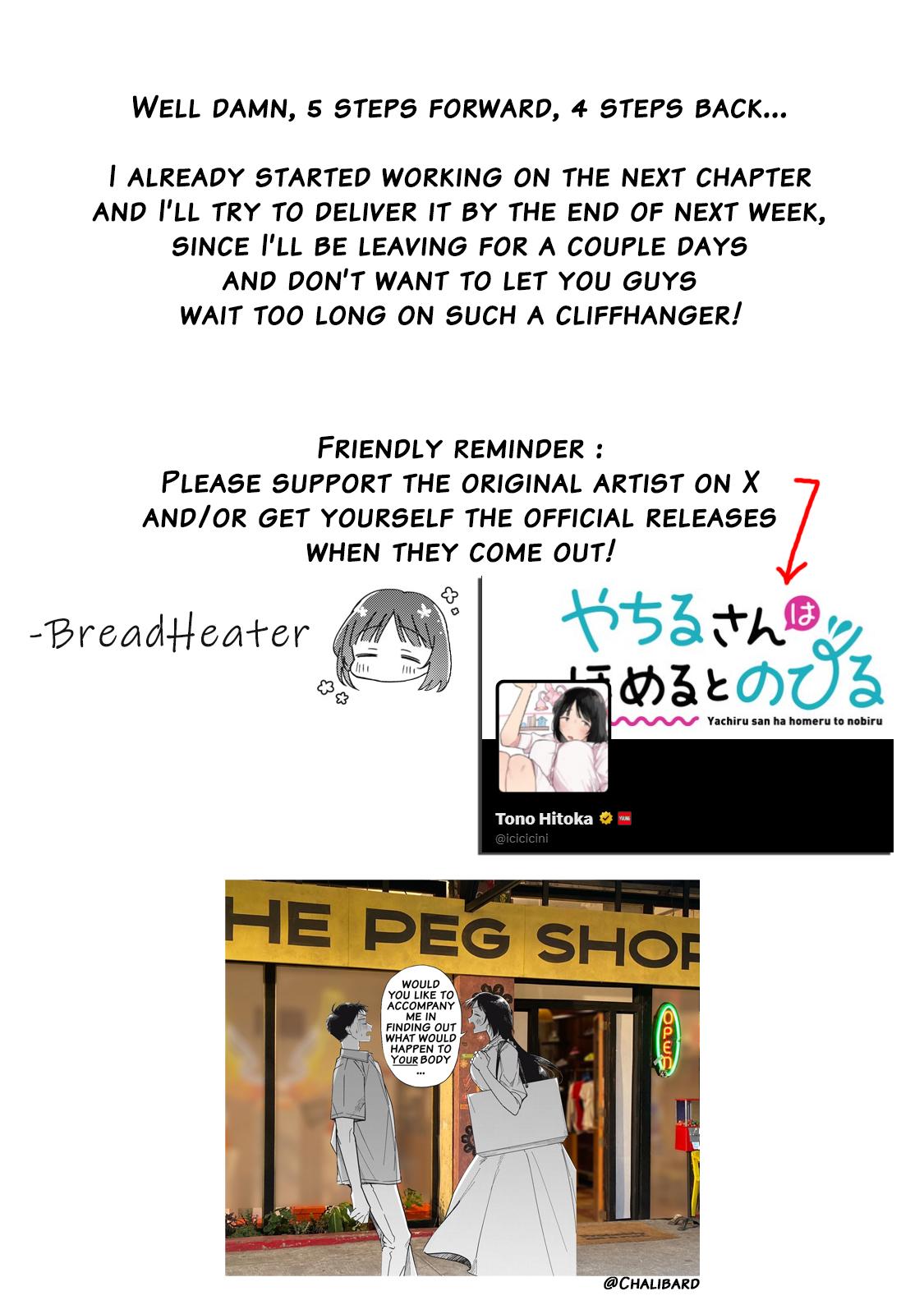 Yachiru-san wa Homeru to Nobiru Chap 6.2 - Next Chap 7.2