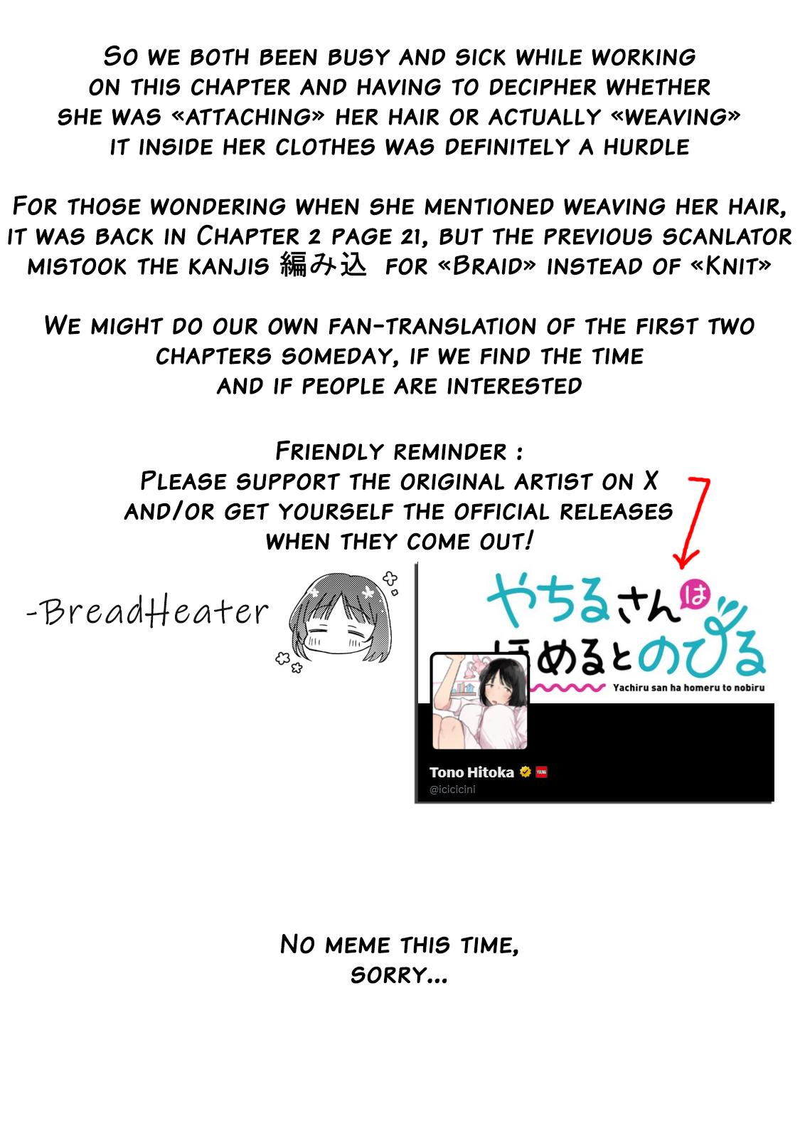 Yachiru-san wa Homeru to Nobiru Chap 9.2 - Next Chap 10.2
