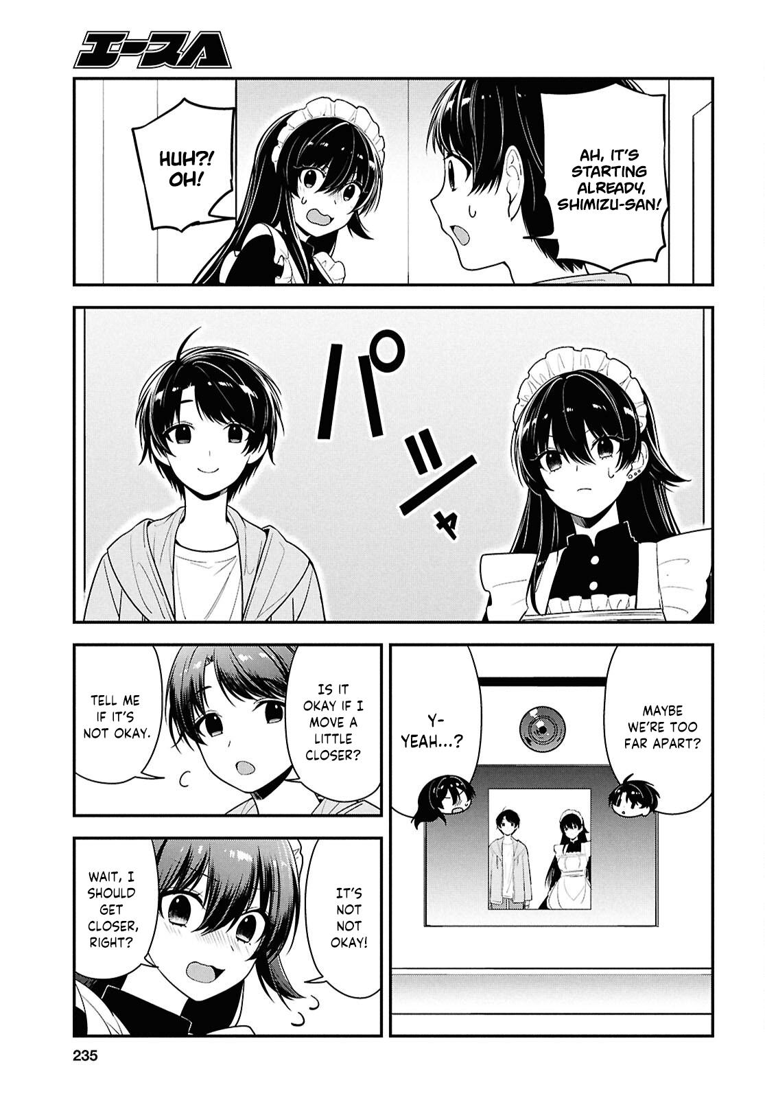 Tonari no Seki no Yankee Shimizu-san ga Kami wo Kuroku Sometekita Chap 7 - Next Chap 8