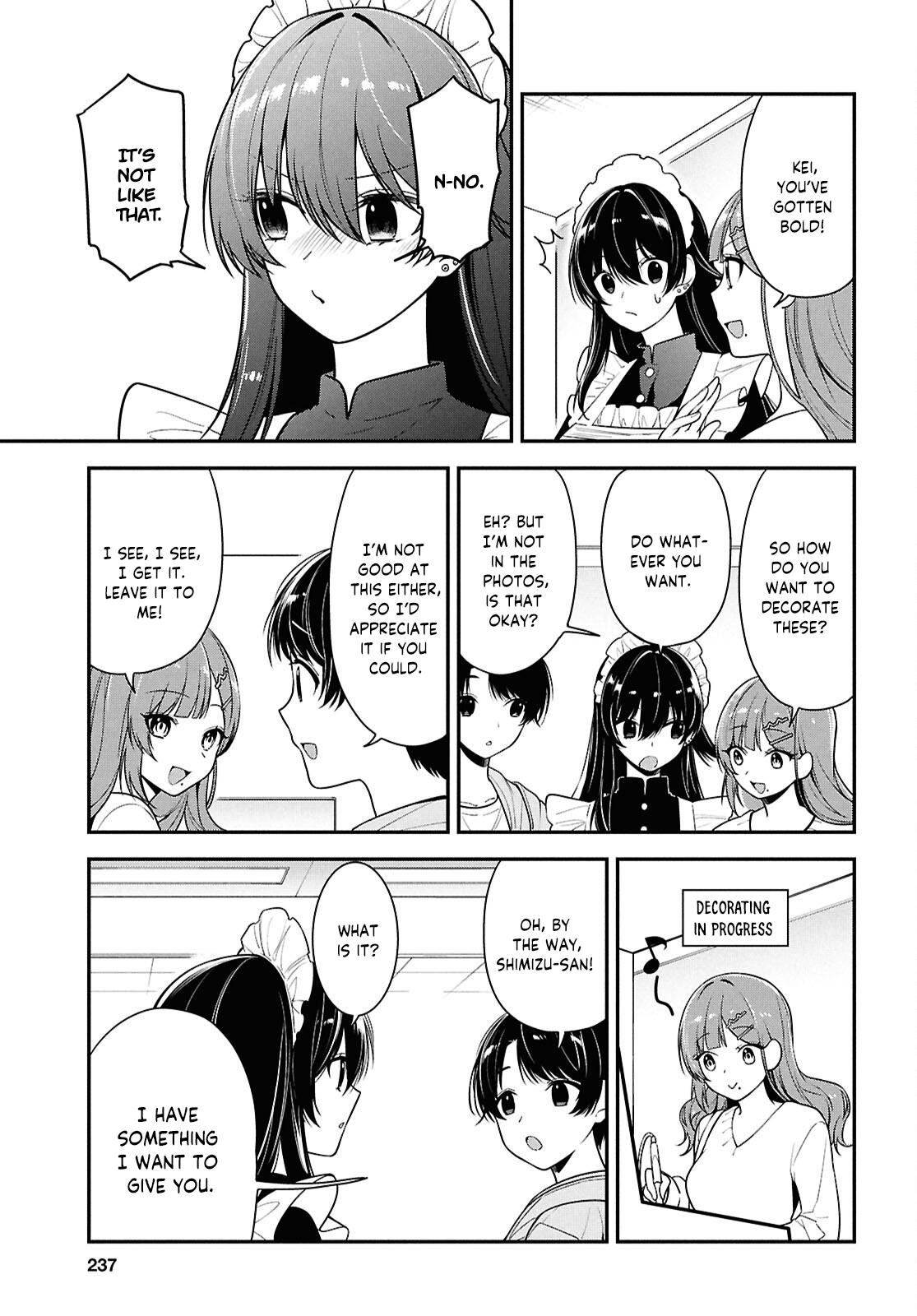 Tonari no Seki no Yankee Shimizu-san ga Kami wo Kuroku Sometekita Chap 7 - Next Chap 8