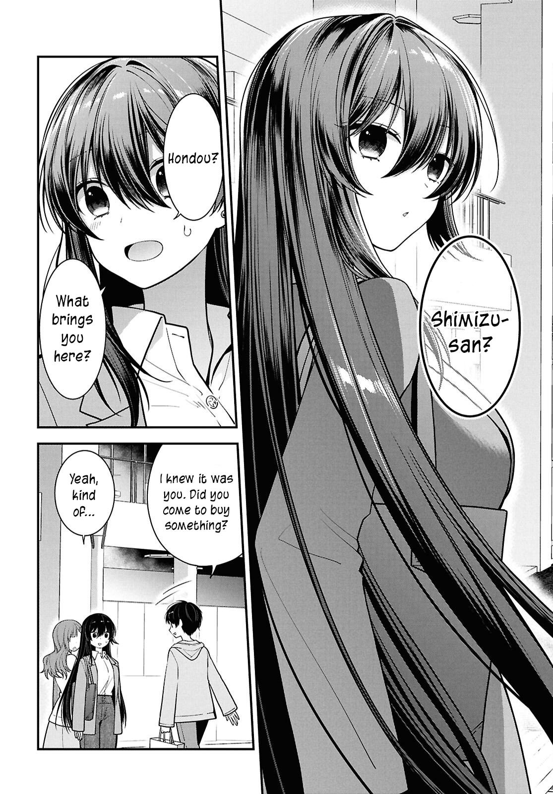 Tonari no Seki no Yankee Shimizu-san ga Kami wo Kuroku Sometekita Chap 5 - Next Chap 6