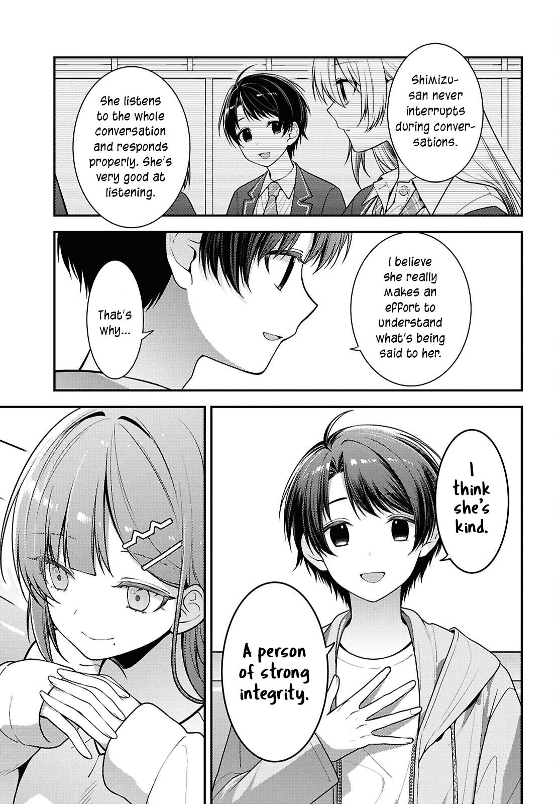 Tonari no Seki no Yankee Shimizu-san ga Kami wo Kuroku Sometekita Chap 5 - Next Chap 6