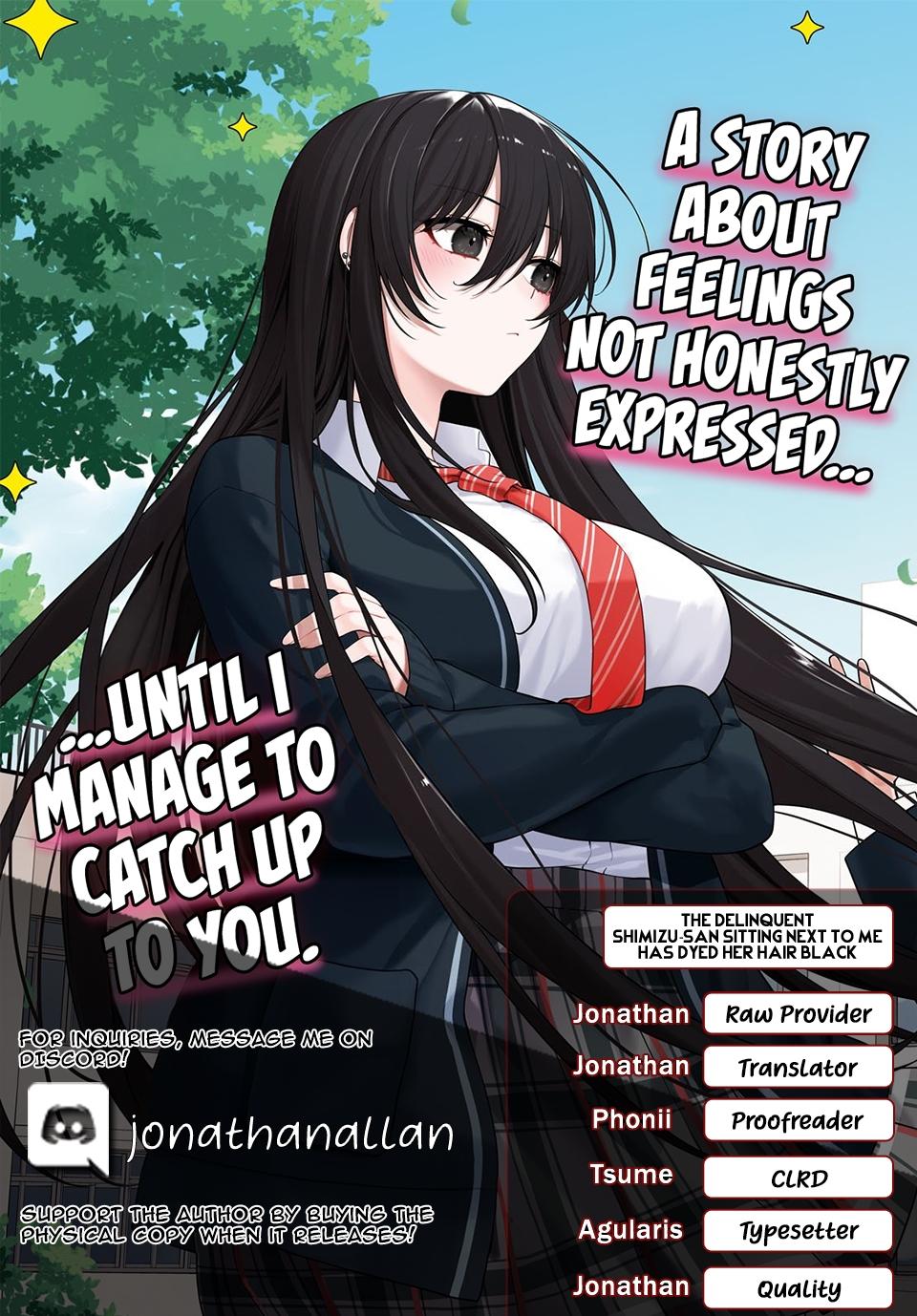 Tonari no Seki no Yankee Shimizu-san ga Kami wo Kuroku Sometekita Chap 5 - Next Chap 6