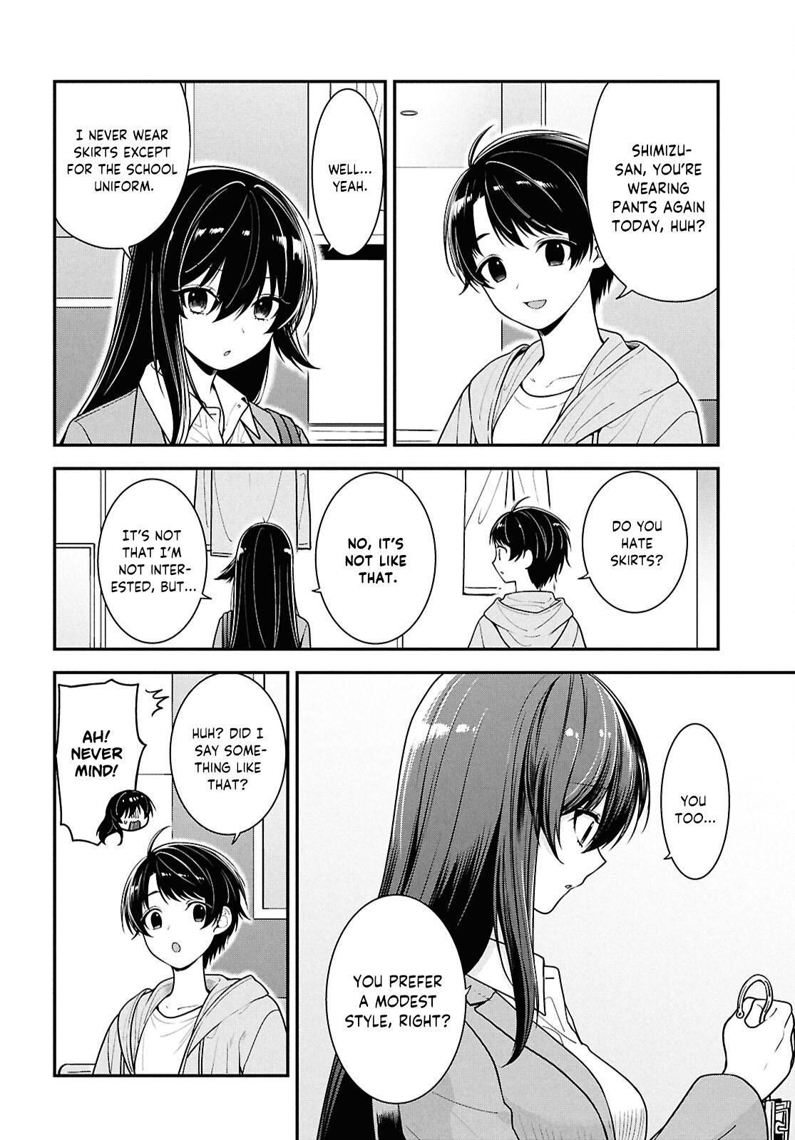 Tonari no Seki no Yankee Shimizu-san ga Kami wo Kuroku Sometekita Chap 6 - Next Chap 7