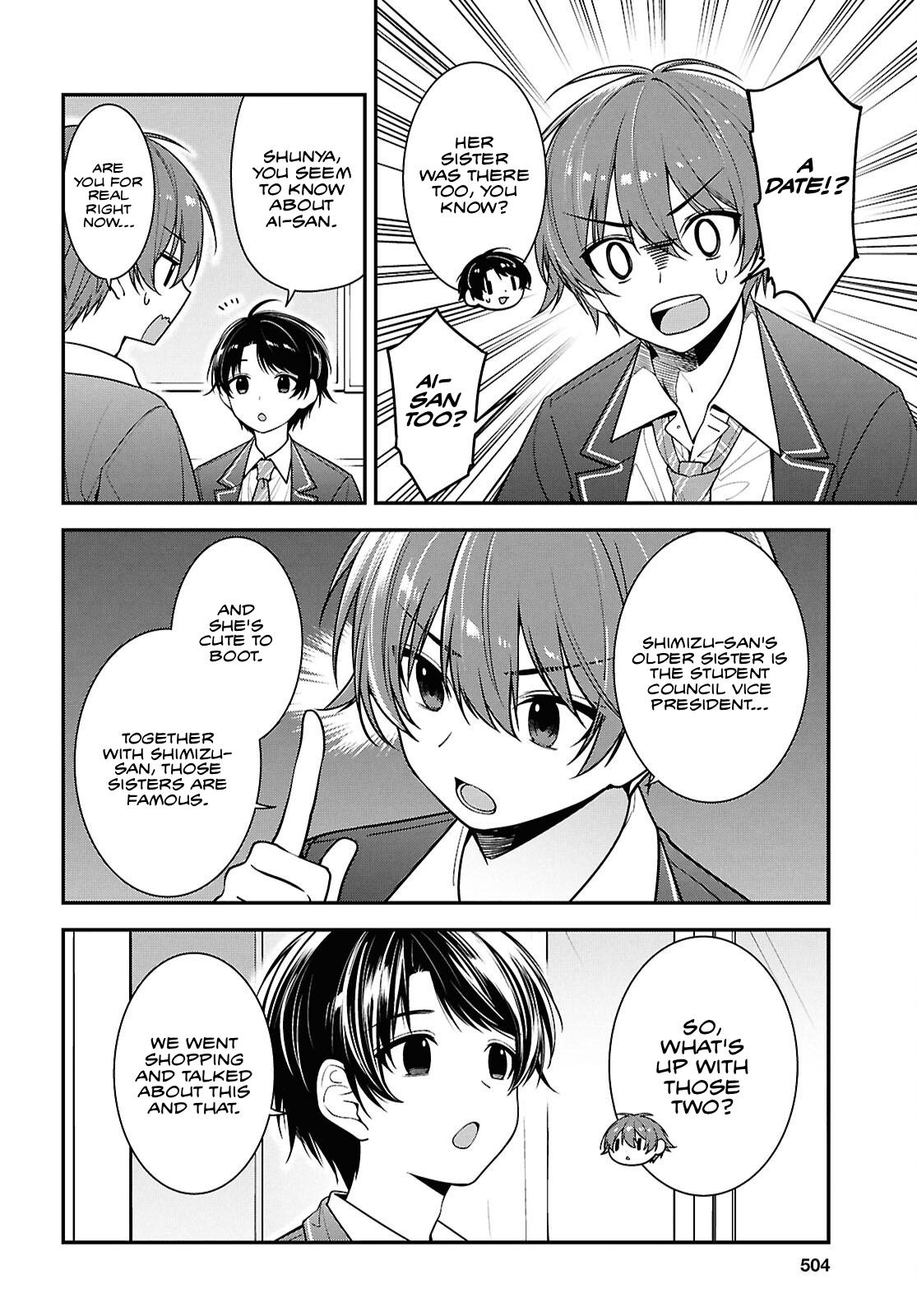 Tonari no Seki no Yankee Shimizu-san ga Kami wo Kuroku Sometekita Chap 9 - Next Chap 10