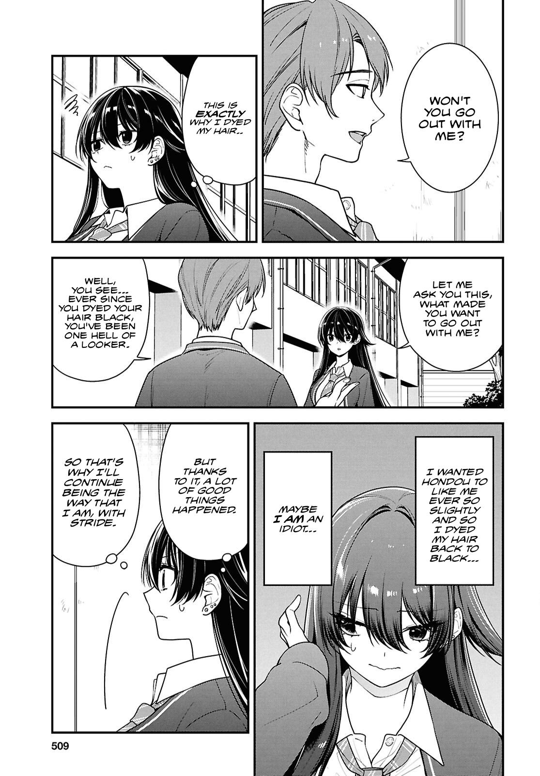 Tonari no Seki no Yankee Shimizu-san ga Kami wo Kuroku Sometekita Chap 9 - Next Chap 10