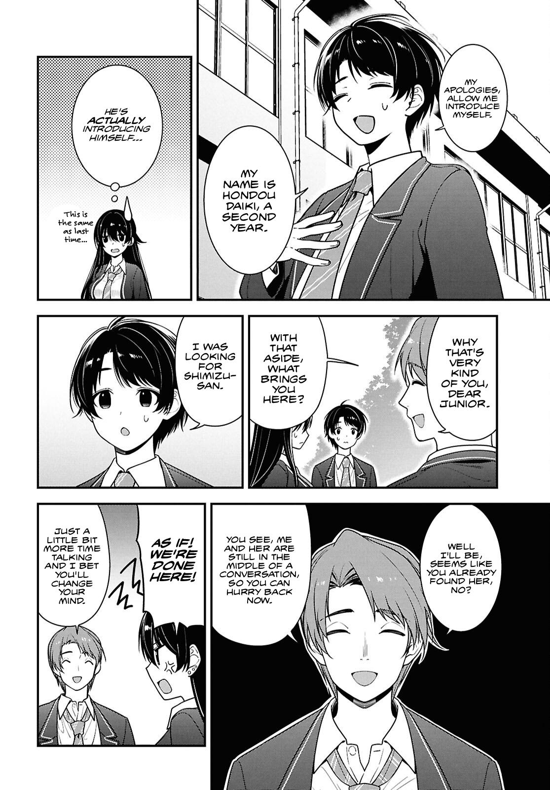 Tonari no Seki no Yankee Shimizu-san ga Kami wo Kuroku Sometekita Chap 9 - Next Chap 10