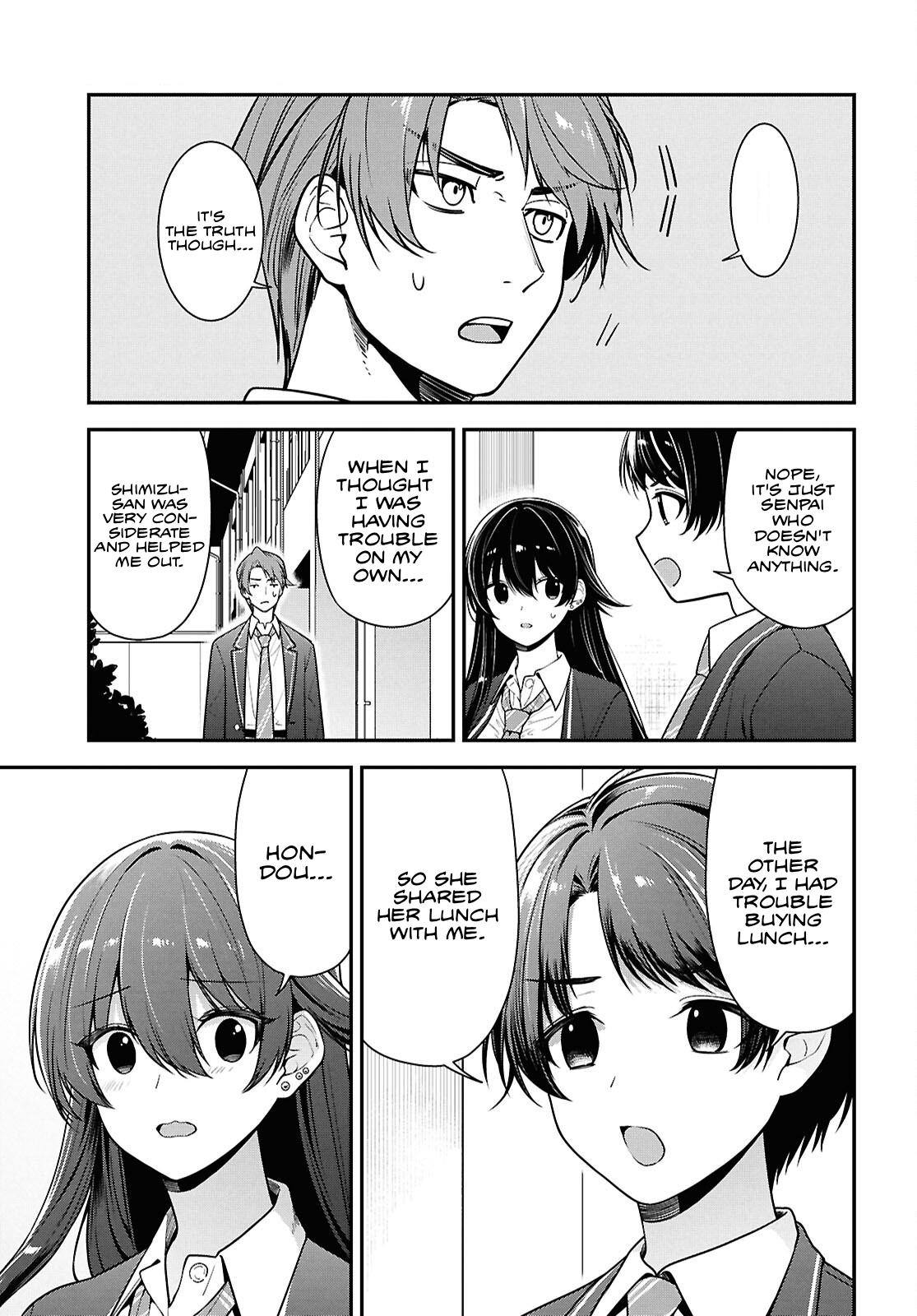 Tonari no Seki no Yankee Shimizu-san ga Kami wo Kuroku Sometekita Chap 9 - Next Chap 10