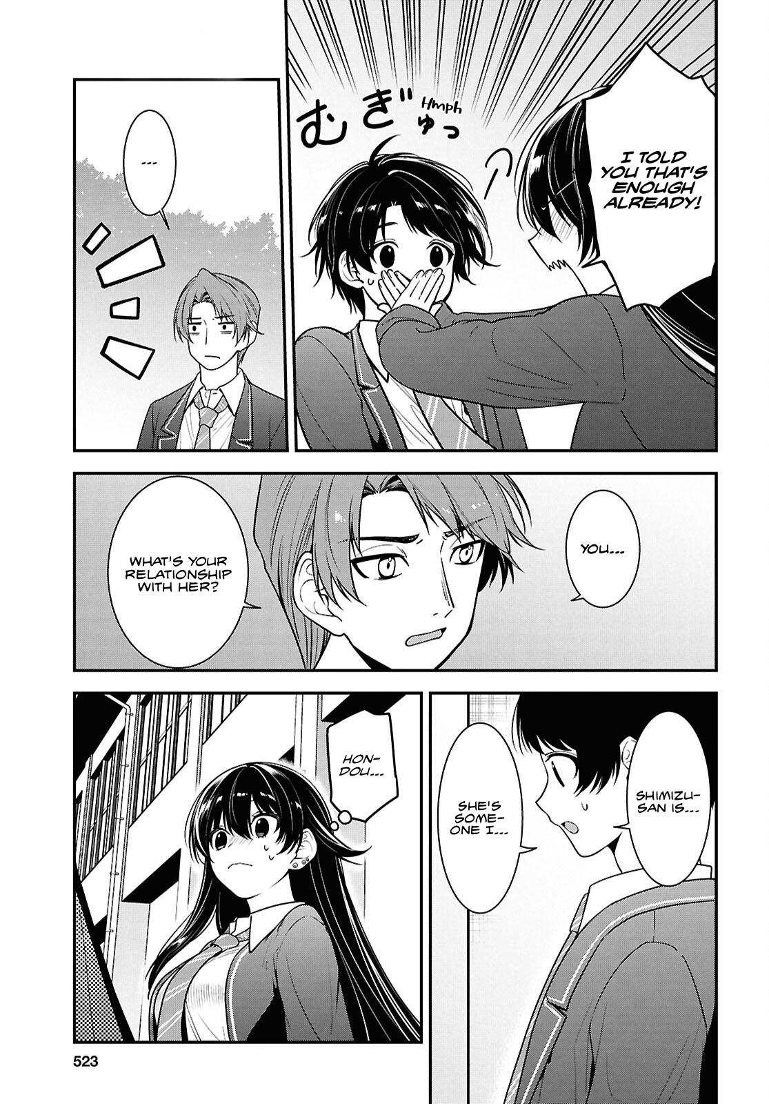 Tonari no Seki no Yankee Shimizu-san ga Kami wo Kuroku Sometekita Chap 9 - Next Chap 10