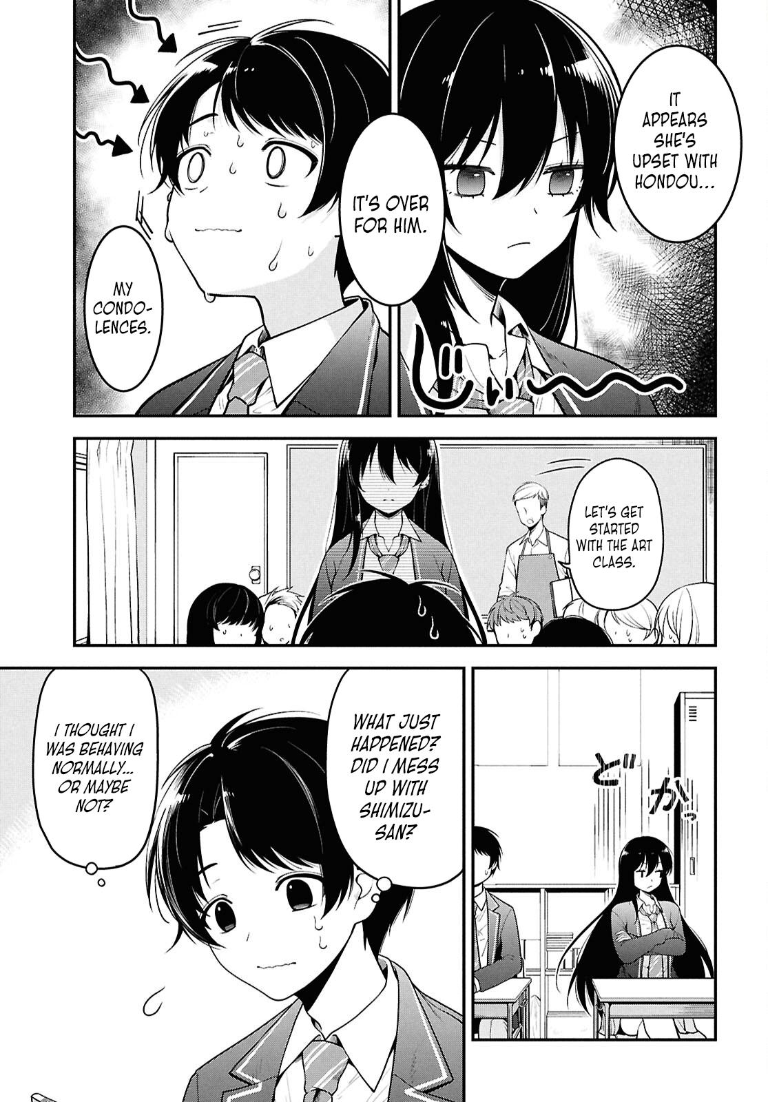 Tonari no Seki no Yankee Shimizu-san ga Kami wo Kuroku Sometekita Chap 1 - Next Chap 2
